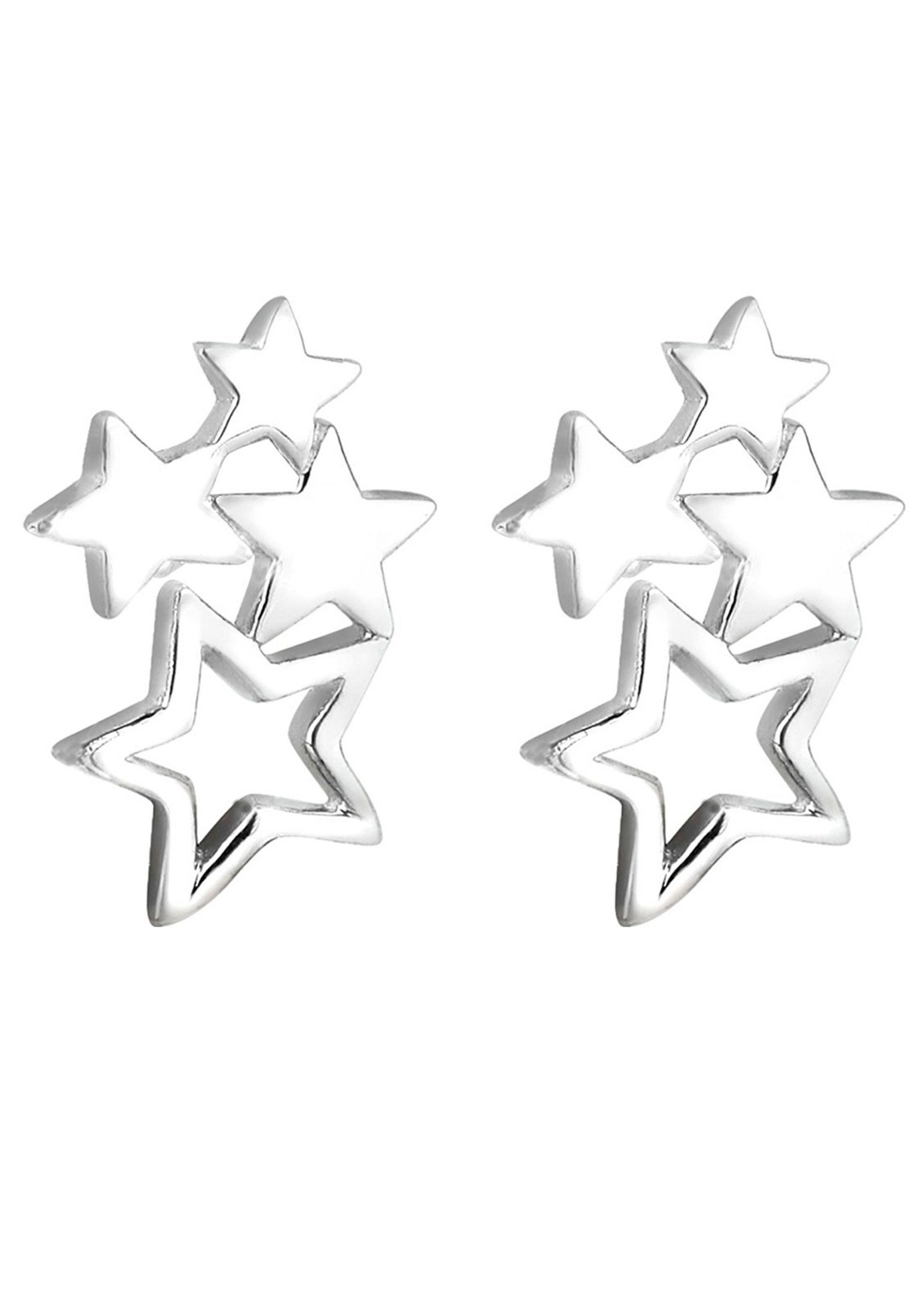 Ohrstecker Silber, Sterne Astro Sterne Sterling Elli Paar 925 Filigran Trend