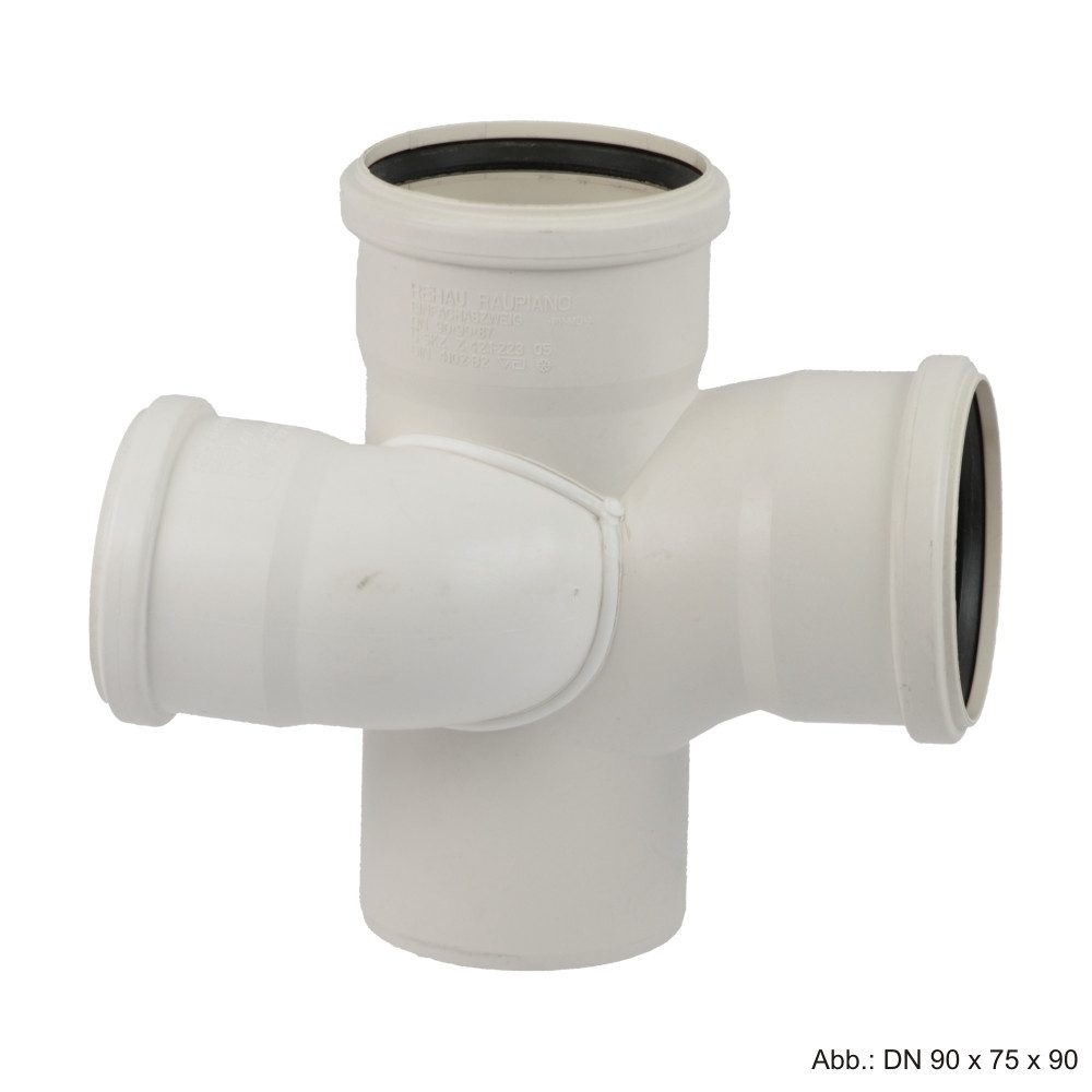 Rehau Wasserrohr Rehau Schalldämmender Raupiano Plus Schachtabzweig rechts DN 110-75-11