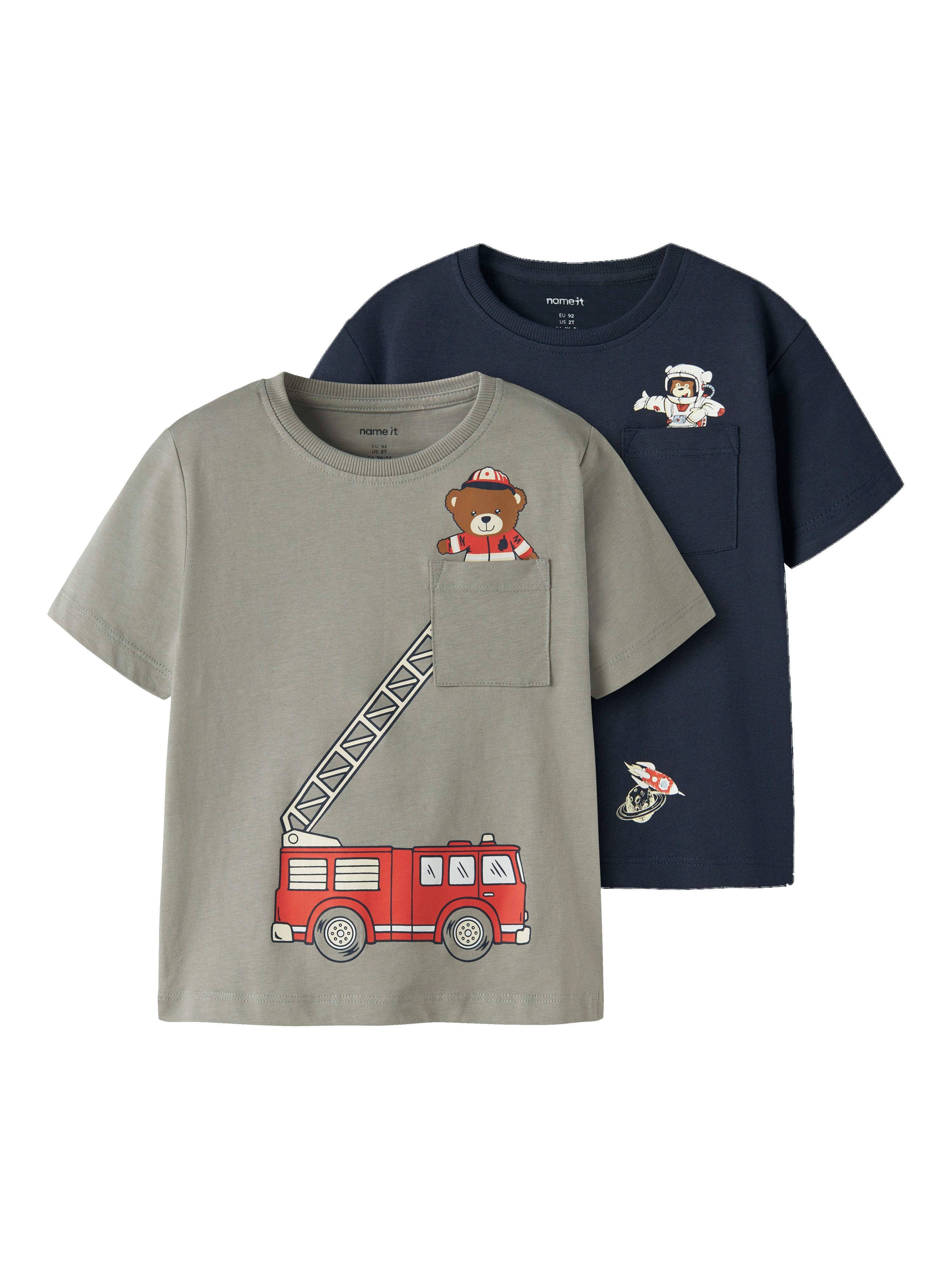 Name It T-Shirt NMMVILIAN 2P SS NREG TOP (Packung, 2-tlg)