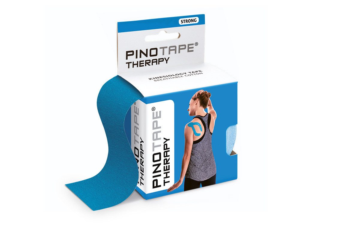 Pino Kinesiologie-Tape Pinotape Therapy Kinesiologie Tape Blau 5 cm x 5 m