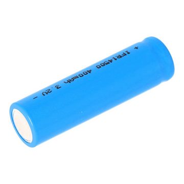 EFEST IFR14500 - 400mAh AA LiFePo4 Akku 3,2V mit Flat Top (ohne Kopf) flach Akku 400 mAh (3,5 V)