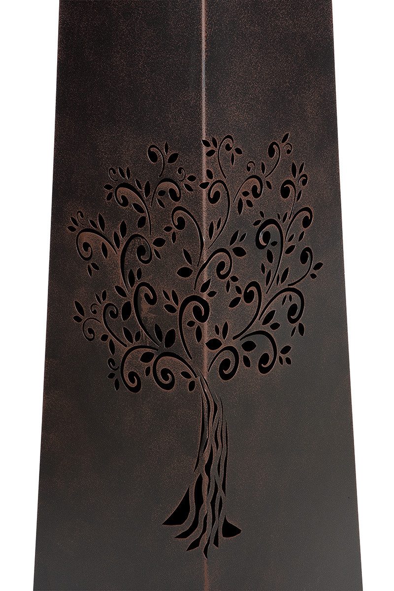 MF Dekoschale Schalenständer Lebensbaum Metall Braun Baum Höhe 95cm (1 St) – Bild 3 von 5