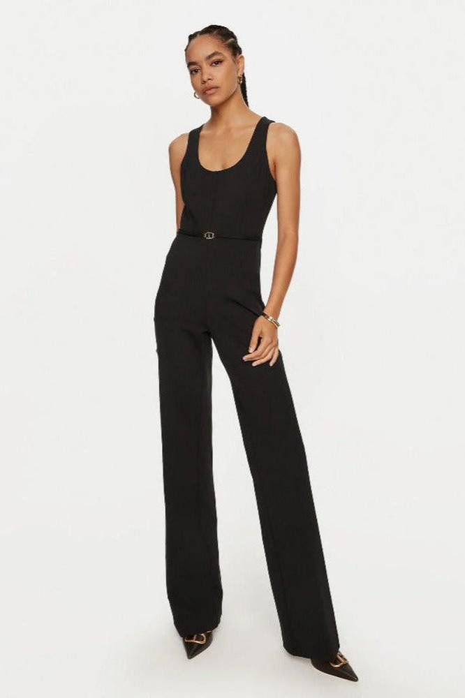 TWINSET Jumpsuit Jumpsuit aus Milano-Strick und einer Viskose-Stretch-Mischung