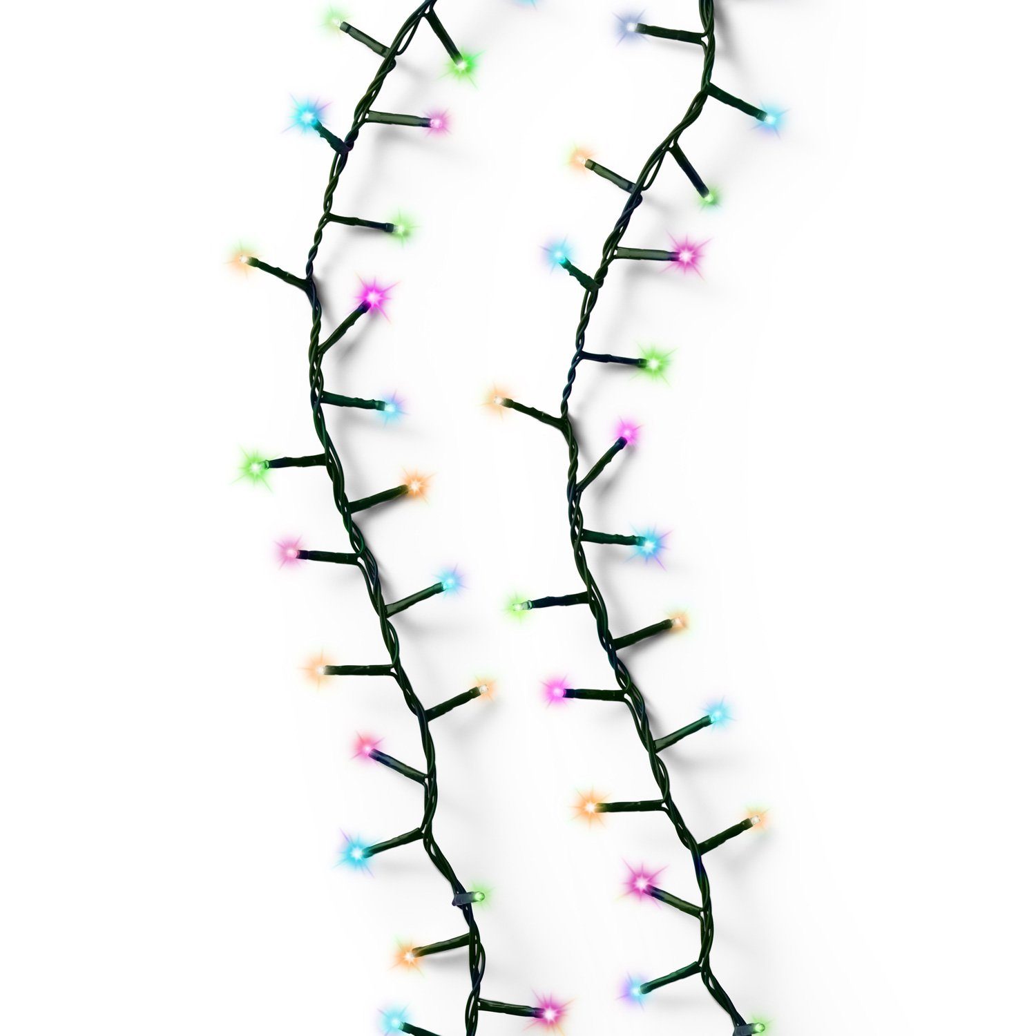 MARELIDA LED-Lichterkette Compact Twinkle 750LED bunt 8 Funktionen 16m Außen Weihnachten, 750-flammig