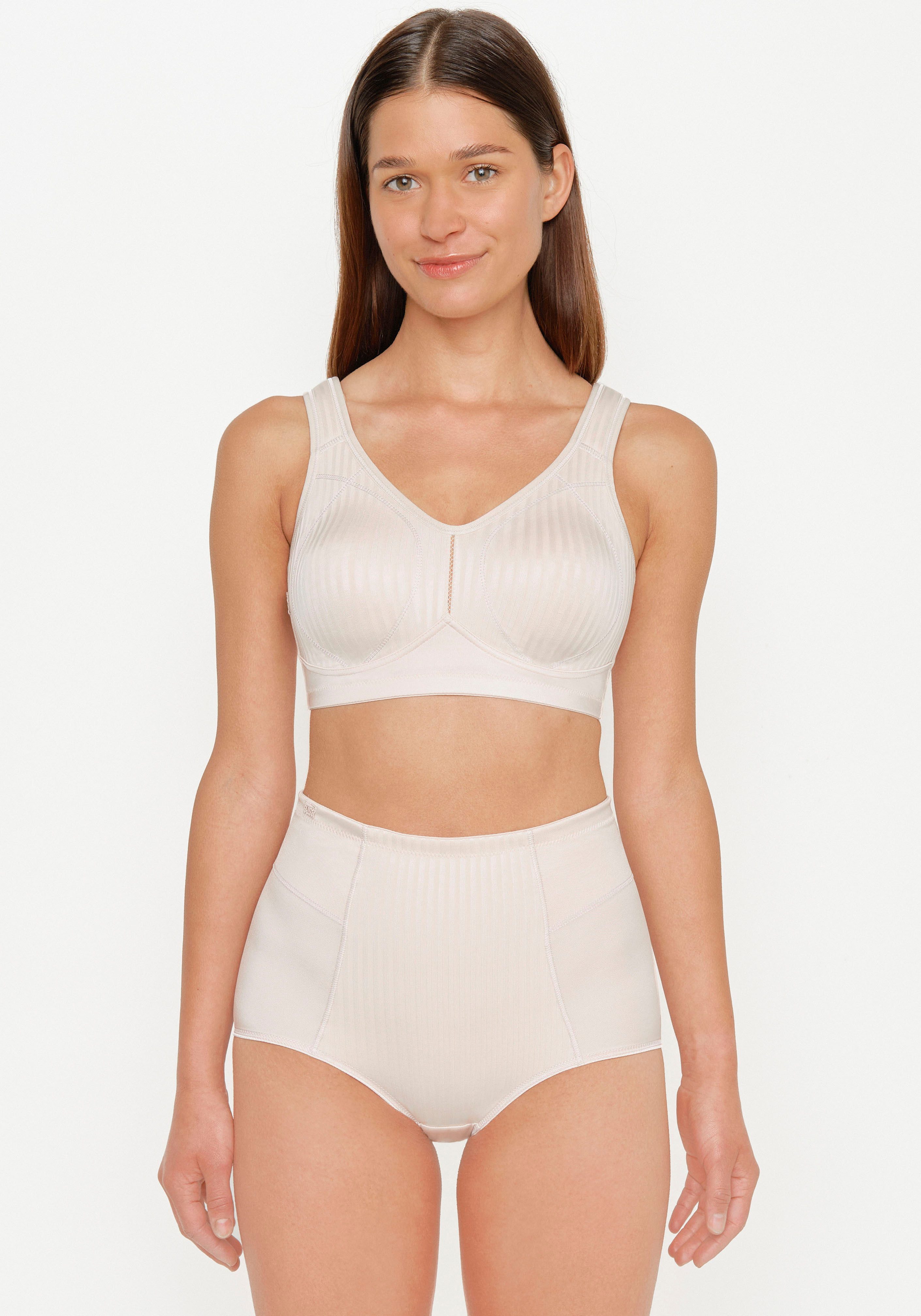 Susa Bügelloser BH Cremona Stützfunktion, vorgeformte Cups, Streifenoptik vorn