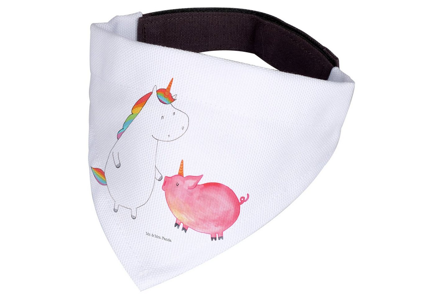 Thumbnail - Mr. & Mrs. Panda Hundefliege Einhorn Schwein - Weiß - Geschenk, Unicorn, groß, Schweinhorn, Einhör, Polyester, Handgefer...