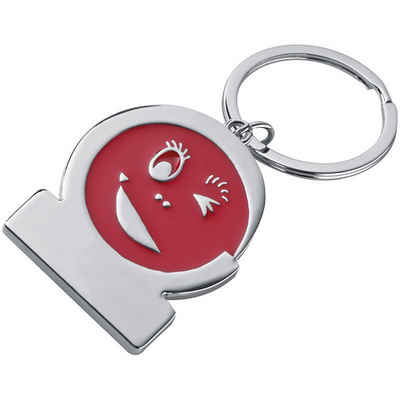 Livepac Office Schlüsselanhänger Schlüsselanhänger "Gesicht" / Farbe: rot