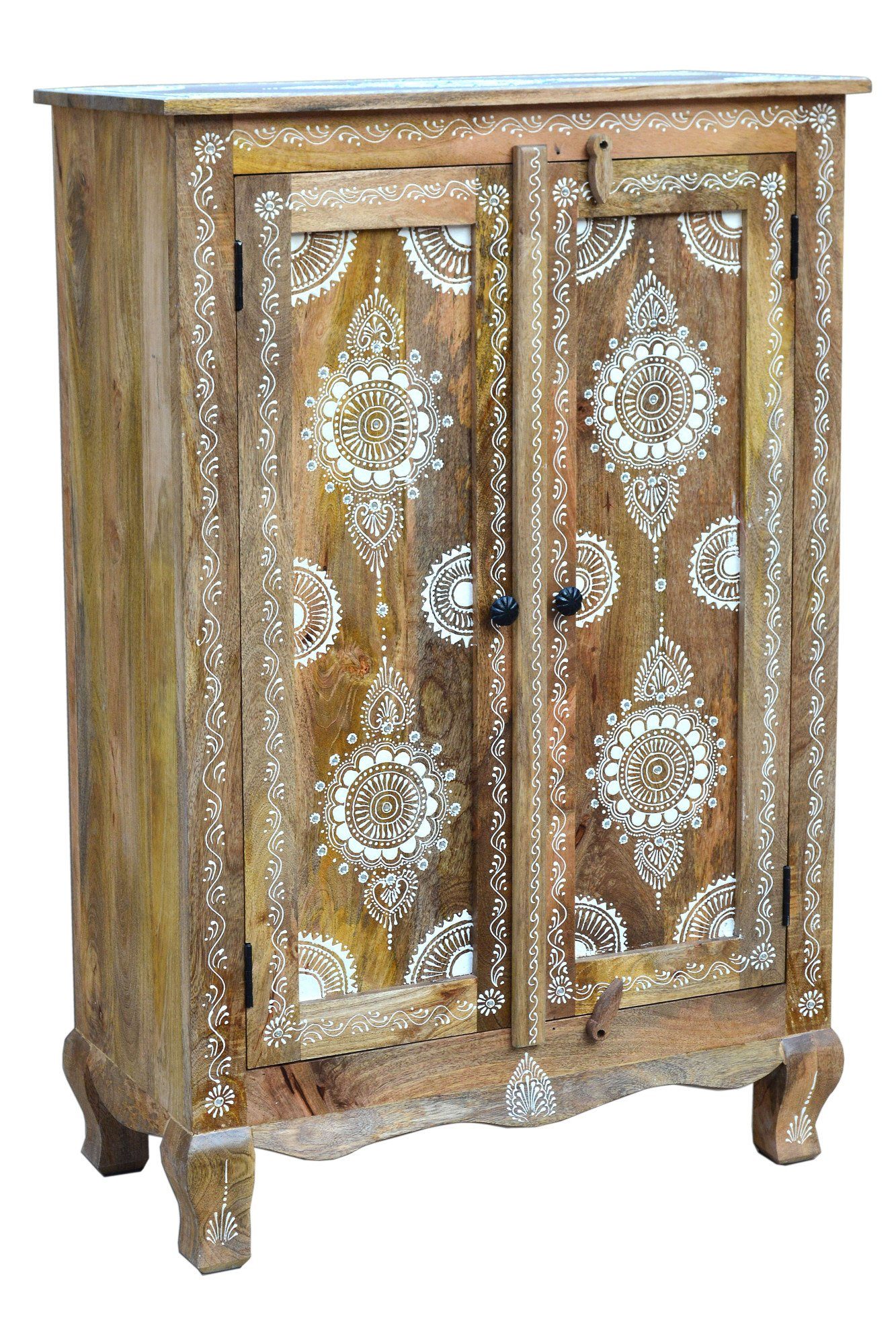 OTTO home Highboard Gullaba, Kommode, Hand bemalt, Breite/Höhe 80/120 cm günstig online kaufen