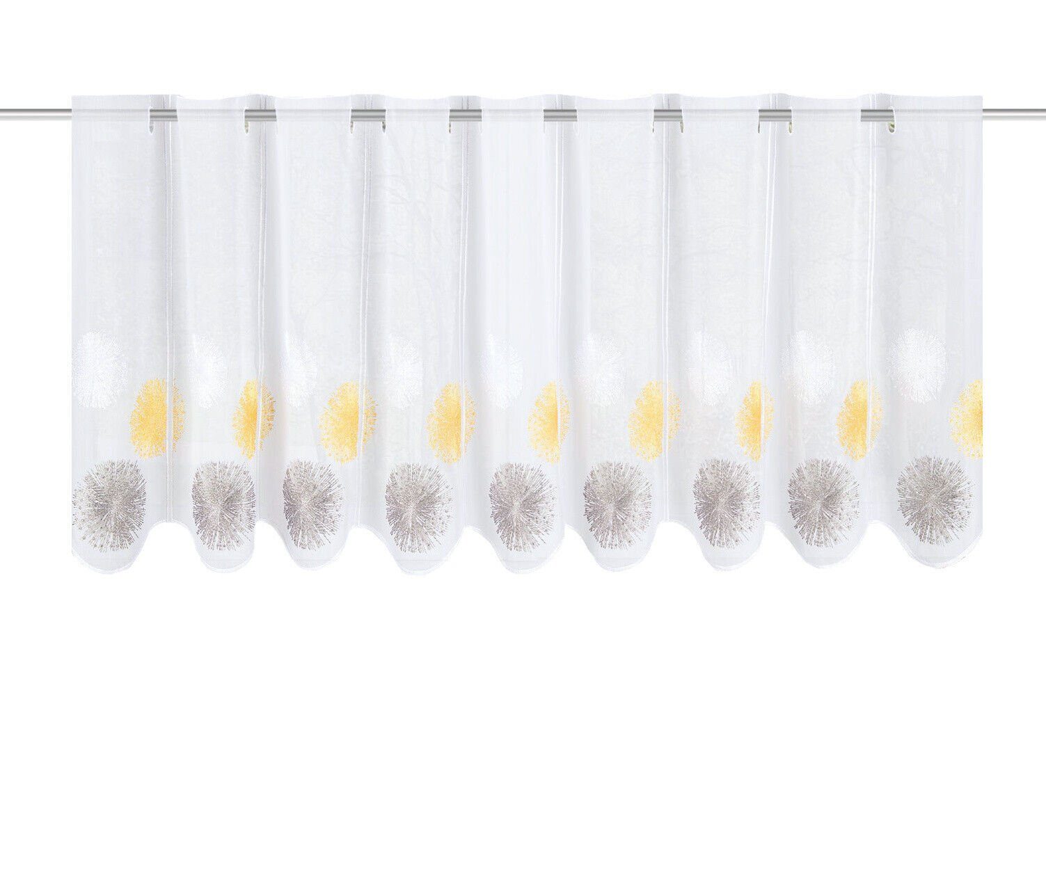 HOME WOHNIDEEN Scheibengardine Scheibengardine Rawlins 45x140cm (1 St), Ösen, transparent