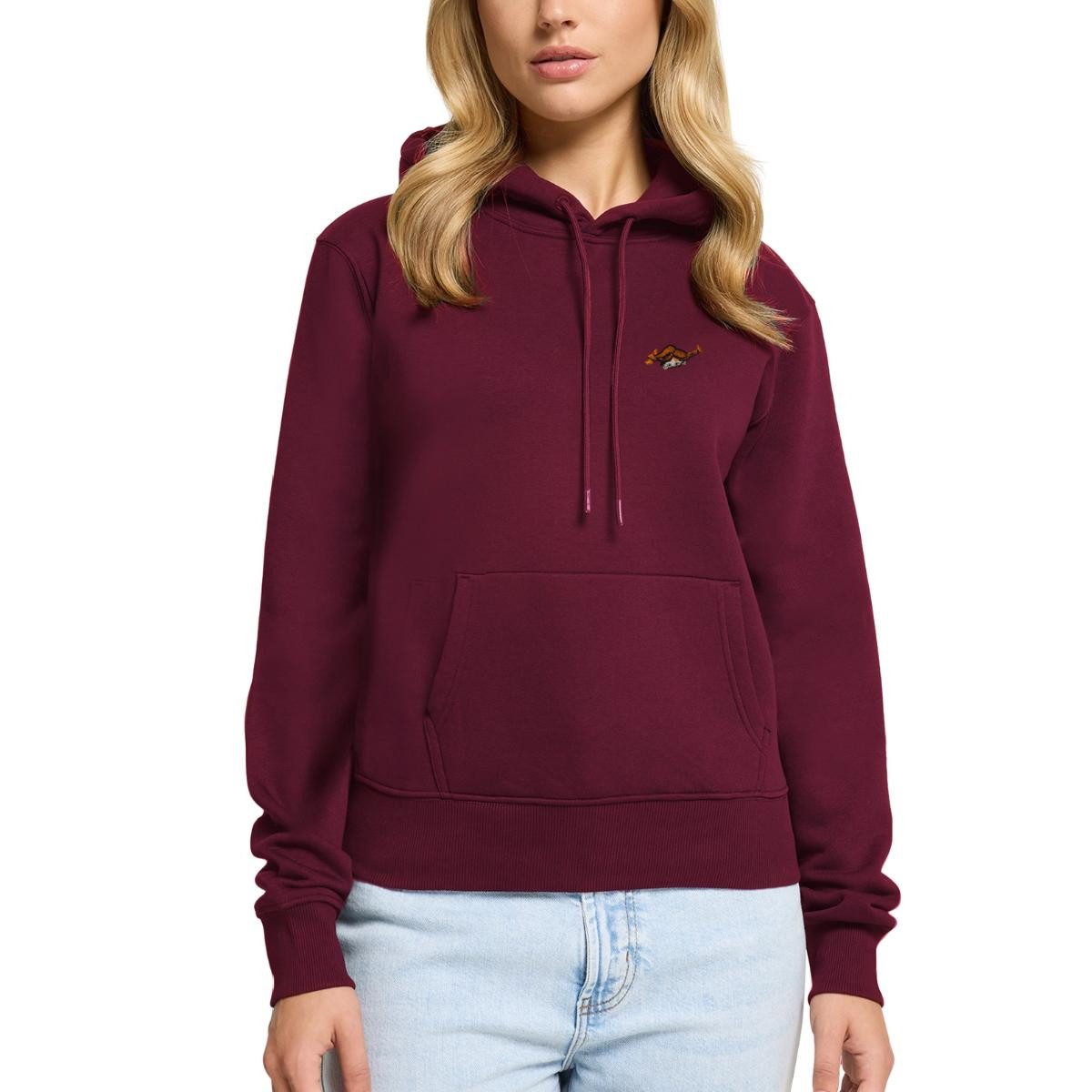 Spreadshirt Hoodie Pippi Langstrumpf Auf Der Lauer Stick Damen Premium Hoodie (1-tlg)