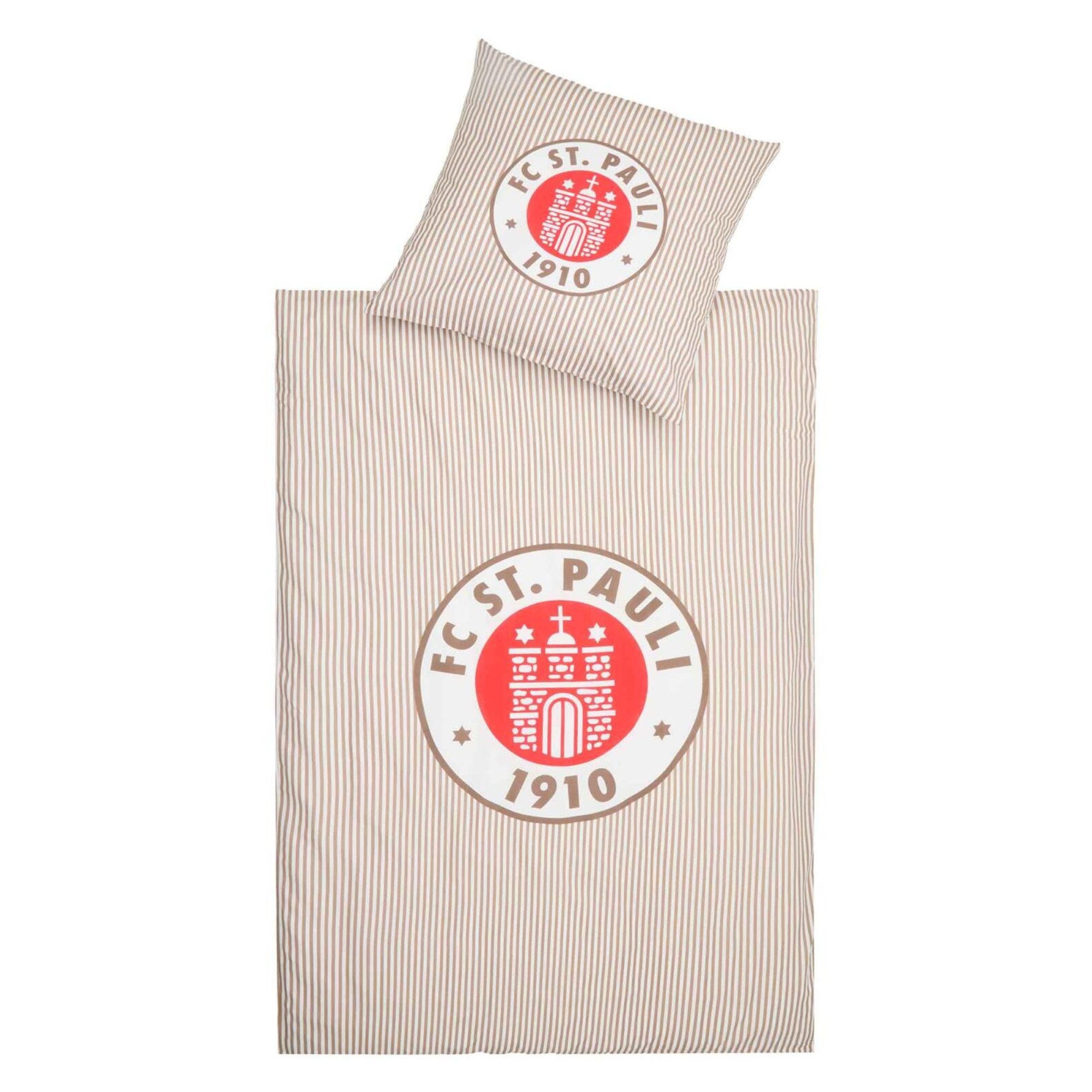 FC St. Pauli Bettwäsche FC St. Pauli - Bettwäsche "Logo Streifen"