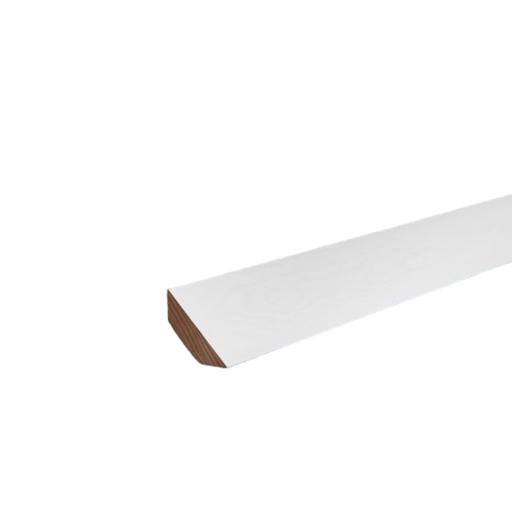 Südbrock Sockelleiste Deckenleiste Zierleiste Buche 30 x 30 mm RAL 9016 Sockelleiste, L: 240 cm, H: 3 cm, 1-St.