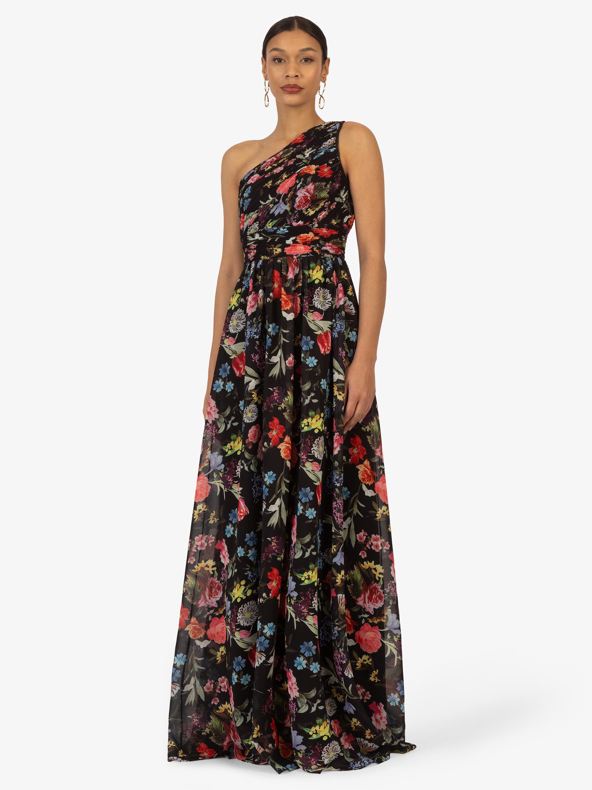 Kraimod Abendkleid allover mit großen Blüten