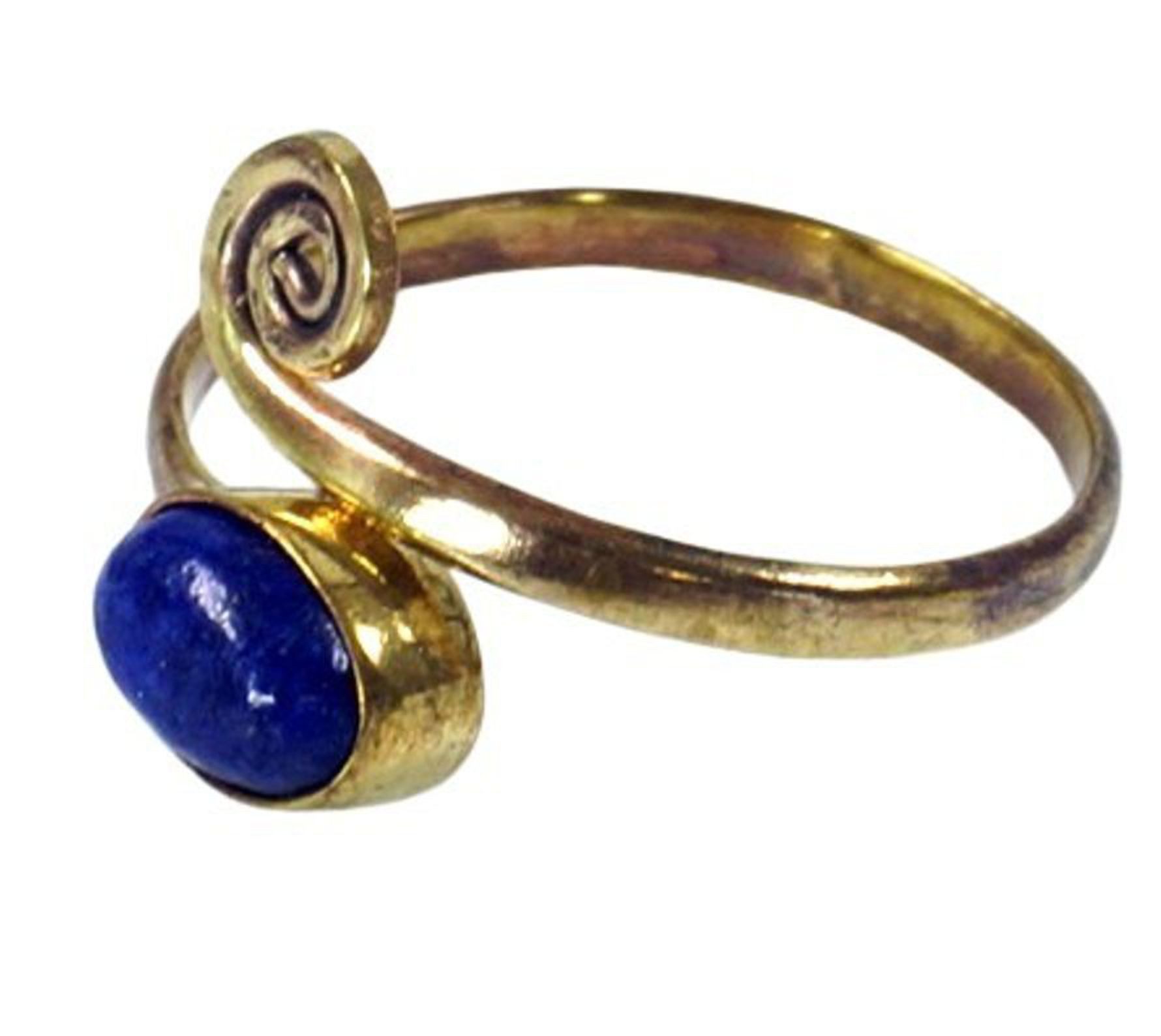 Guru-Shop Zehenring Zehenring aus Messing, Goa Fußschmuck,..