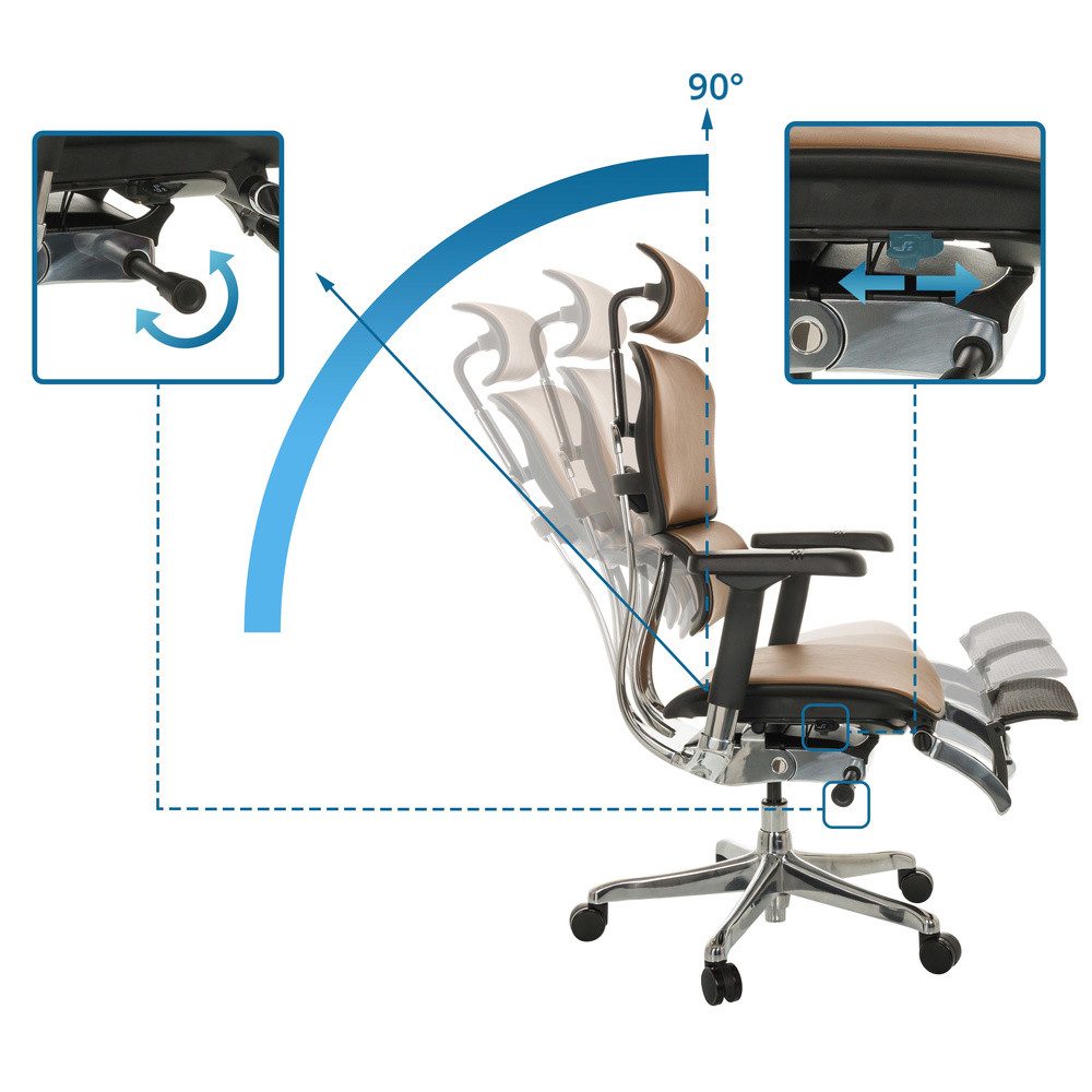 hjh OFFICE Drehstuhl Luxus Chefsessel ERGOHUMAN günstig online kaufen