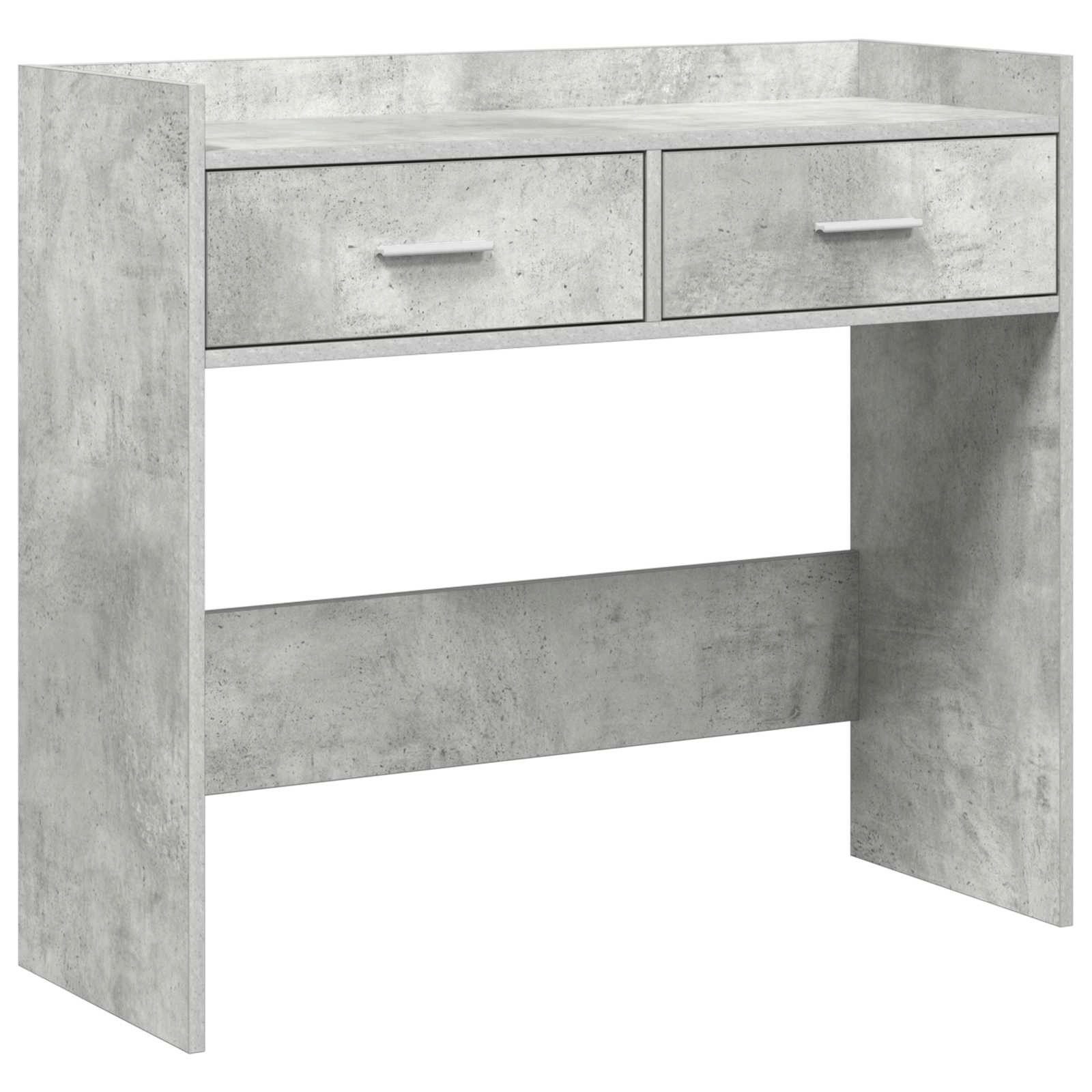 vidaXL Konsolentisch Konsolentisch Betongrau 90 x 35 x 80 cm Holzwerkstoff (1-St)