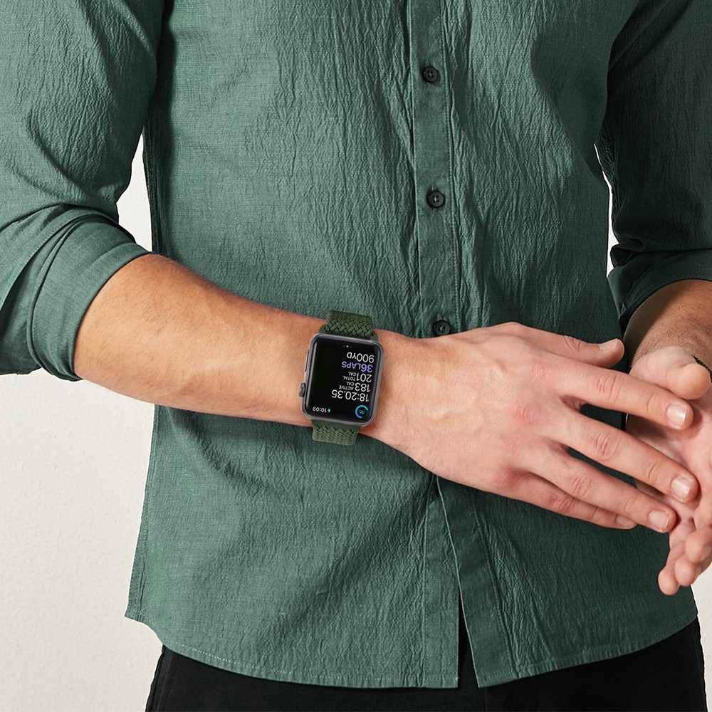Ersatzarmband Watch GelldG SE Apple Blau Verschluss Uhrenarmband Armbänder, Einstellbar Mesh