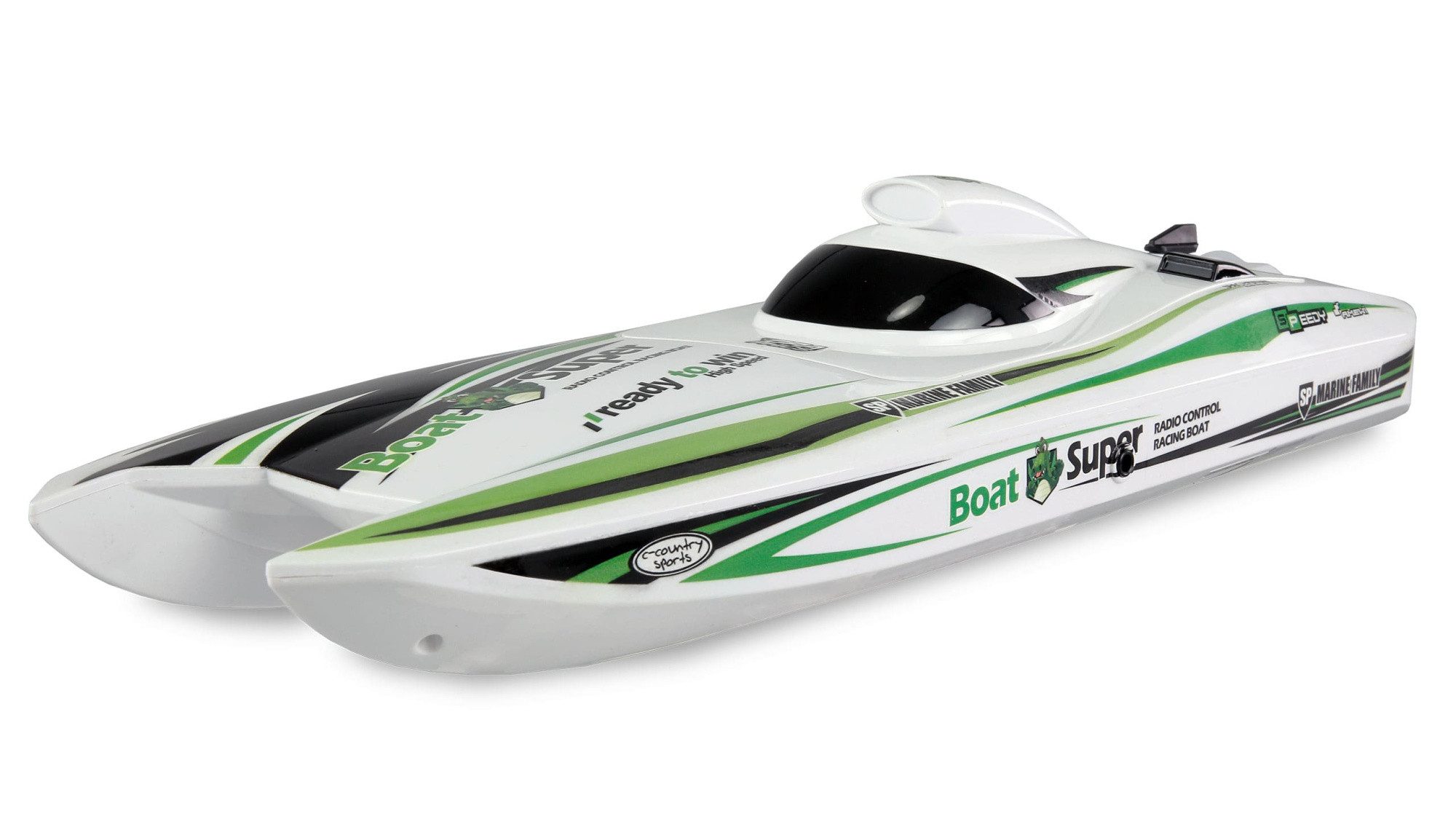 RC-Bagger Amewi RC Green Arrow Katamaran brushless Jetantrieb 400mm RTR