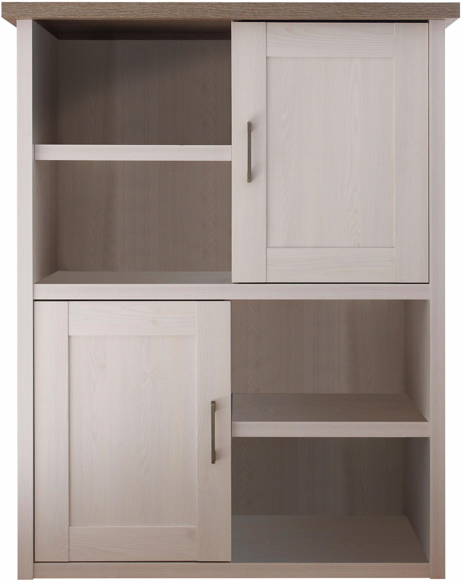 Begabino Hochkommode Luca Kommode Schrank Schlafzimmer, Regalschrank Kleiderschrank Wäscheschrank Landhaus