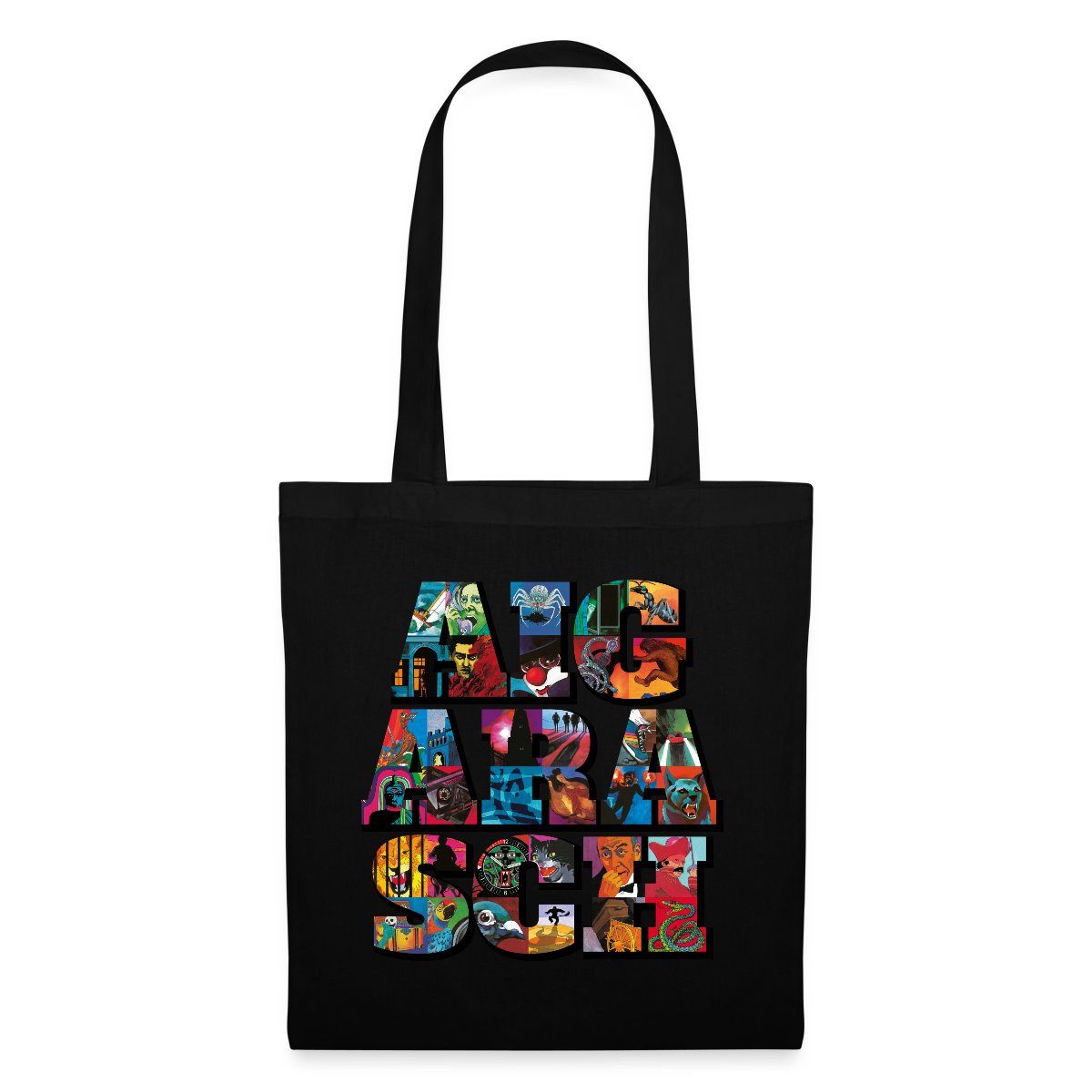 Henkeltasche Die Drei Fragezeichen Jubiläumsdesign Aiga Rasch Stoffbeutel