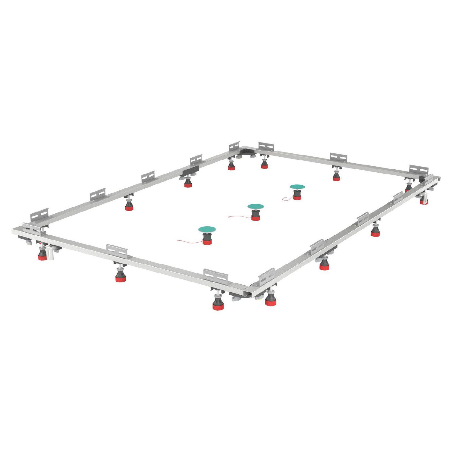MEPA Armaturen-Befestigungselement Montagerahmen SF Stahl und Acryl 120/180 für extraflache Duschwannen