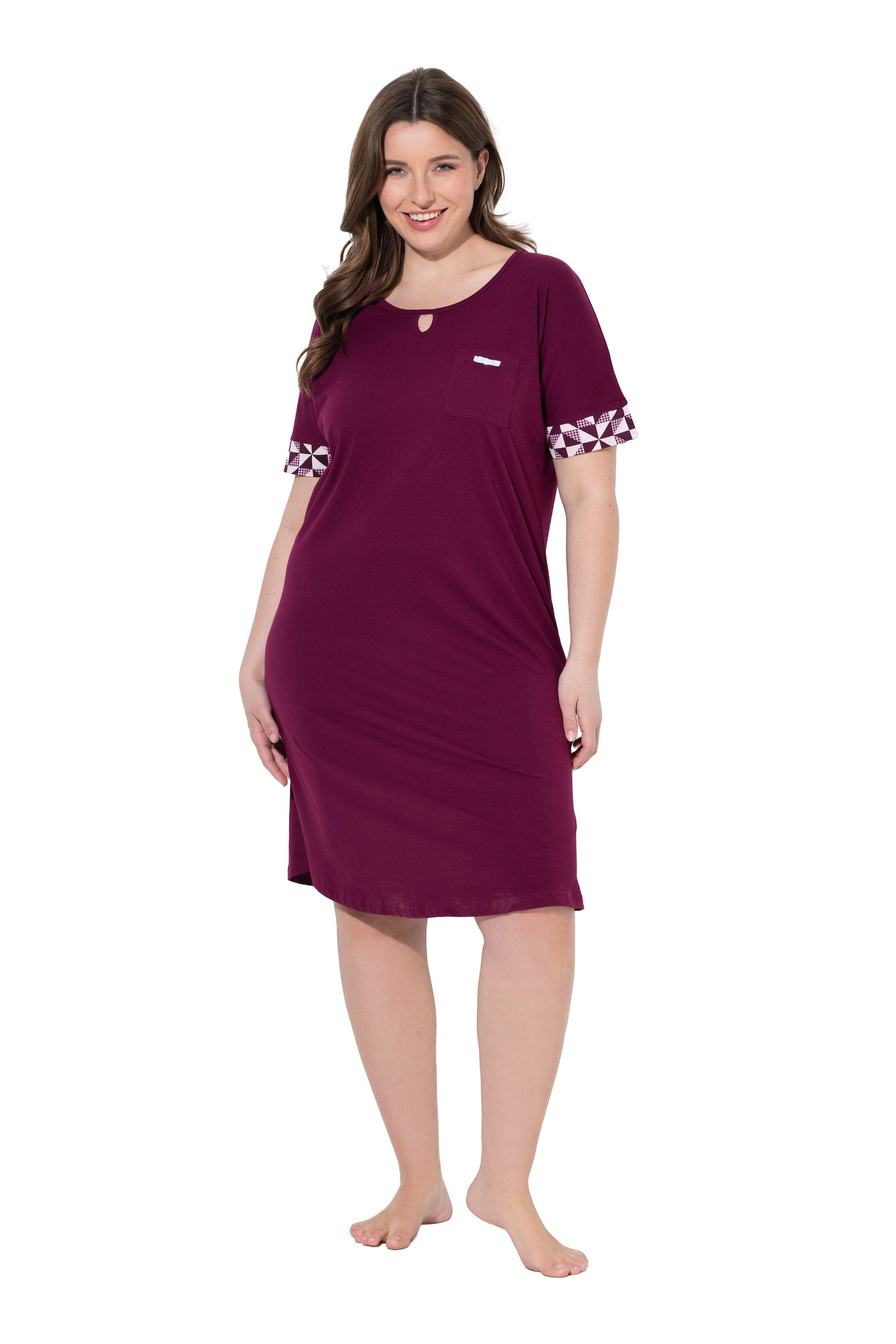 Ulla Popken Bigshirt Bigshirts 2er-Pack Karo Rundhals Halbarm – Bild 2 von 4