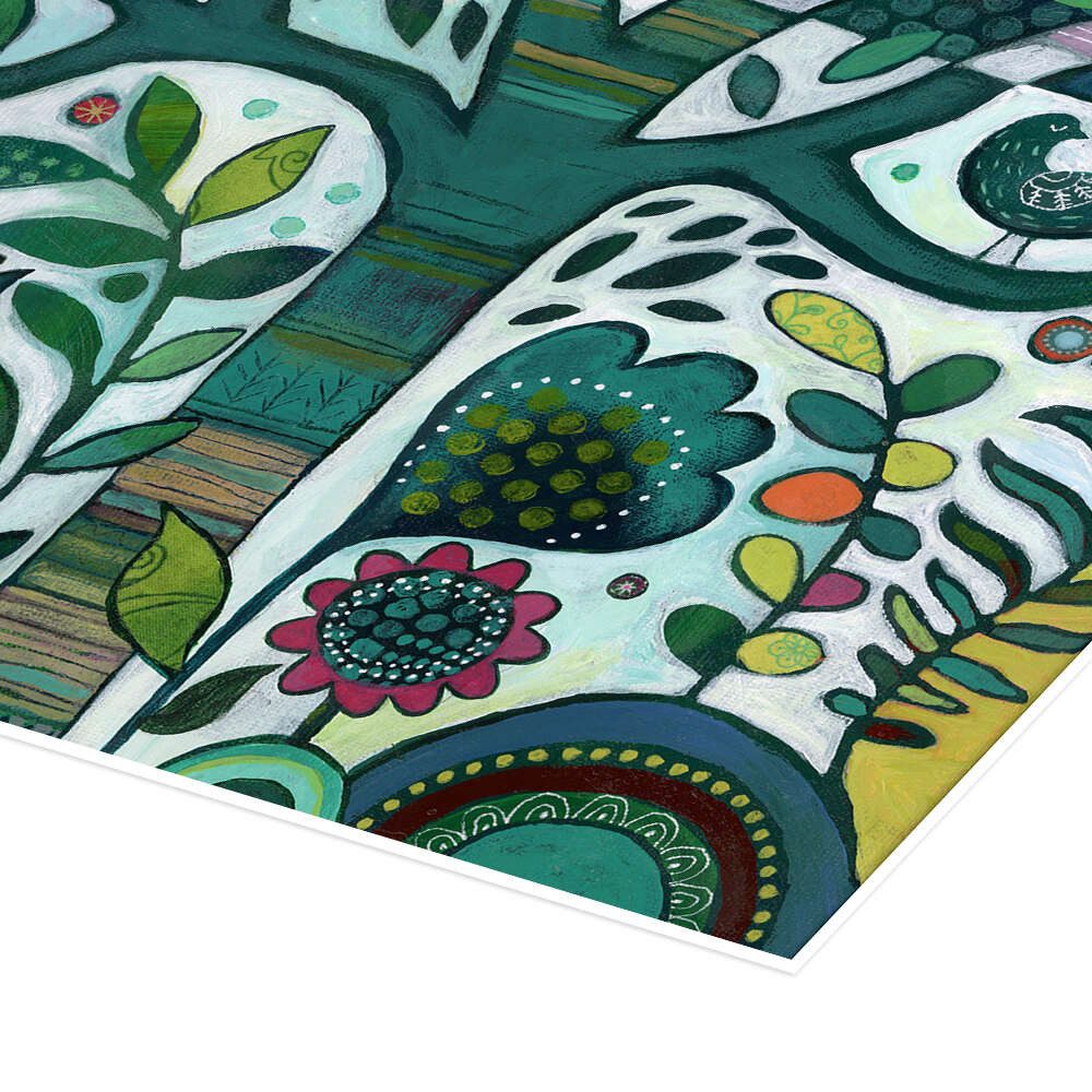 Posterlounge Wandbild Blättergarten, Janet Broxon, erhältlich als Poster, Leinwandbild, Wandsticker oder Acrylglasbild