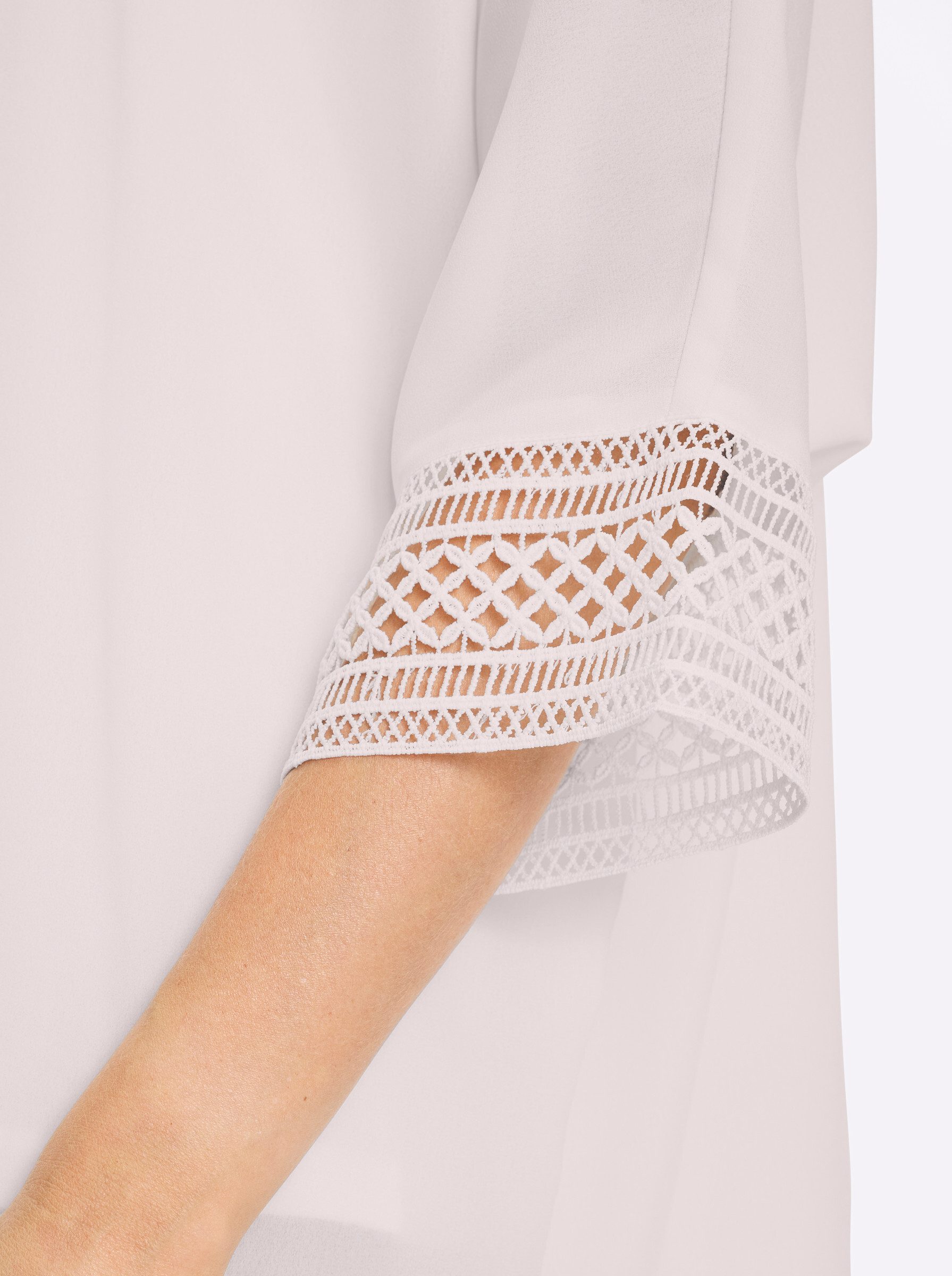 Klassische Bluse Bluse 3/4-Arm