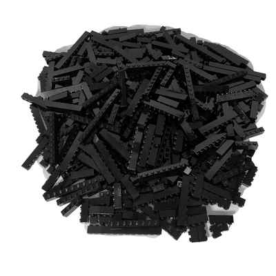 LEGO® Spielbausteine LEGO® Steine Hochsteine Schwarz 1-reihig NEU! Menge 250x, (Creativ-Set, 250 St), Made in Europe