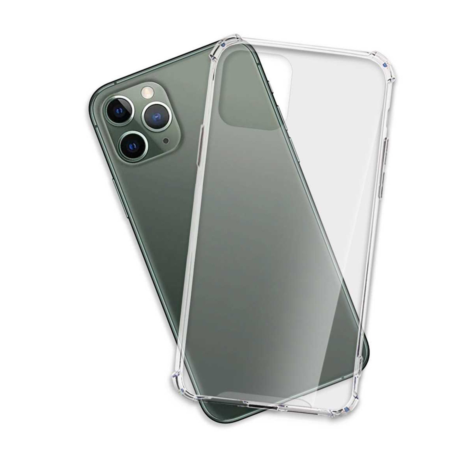 mtb more energy Smartphone-Hülle Clear Armor Case für Apple iPhone 11 Pro, Transparente TPU Schutzhülle Case Backcover mit Anti-Shock Verstärkung