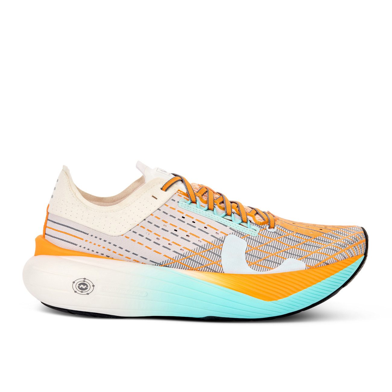 True Motion True Motion U-TECH Solo 2 Herren White Tangelo Aqua Splash Laufschuh