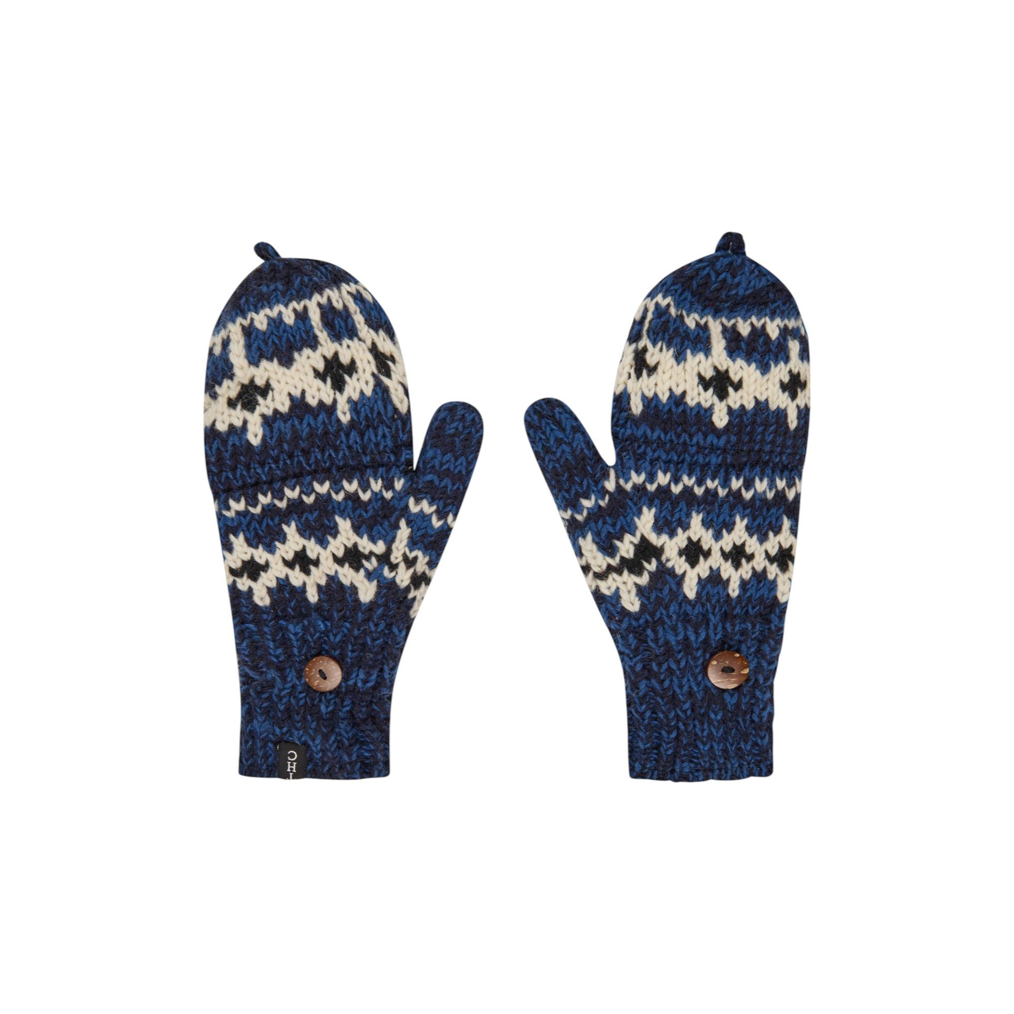 THC Natural Line Strickhandschuhe THC Klapphandschuhe 605 Norweger blau (1 günstig online kaufen