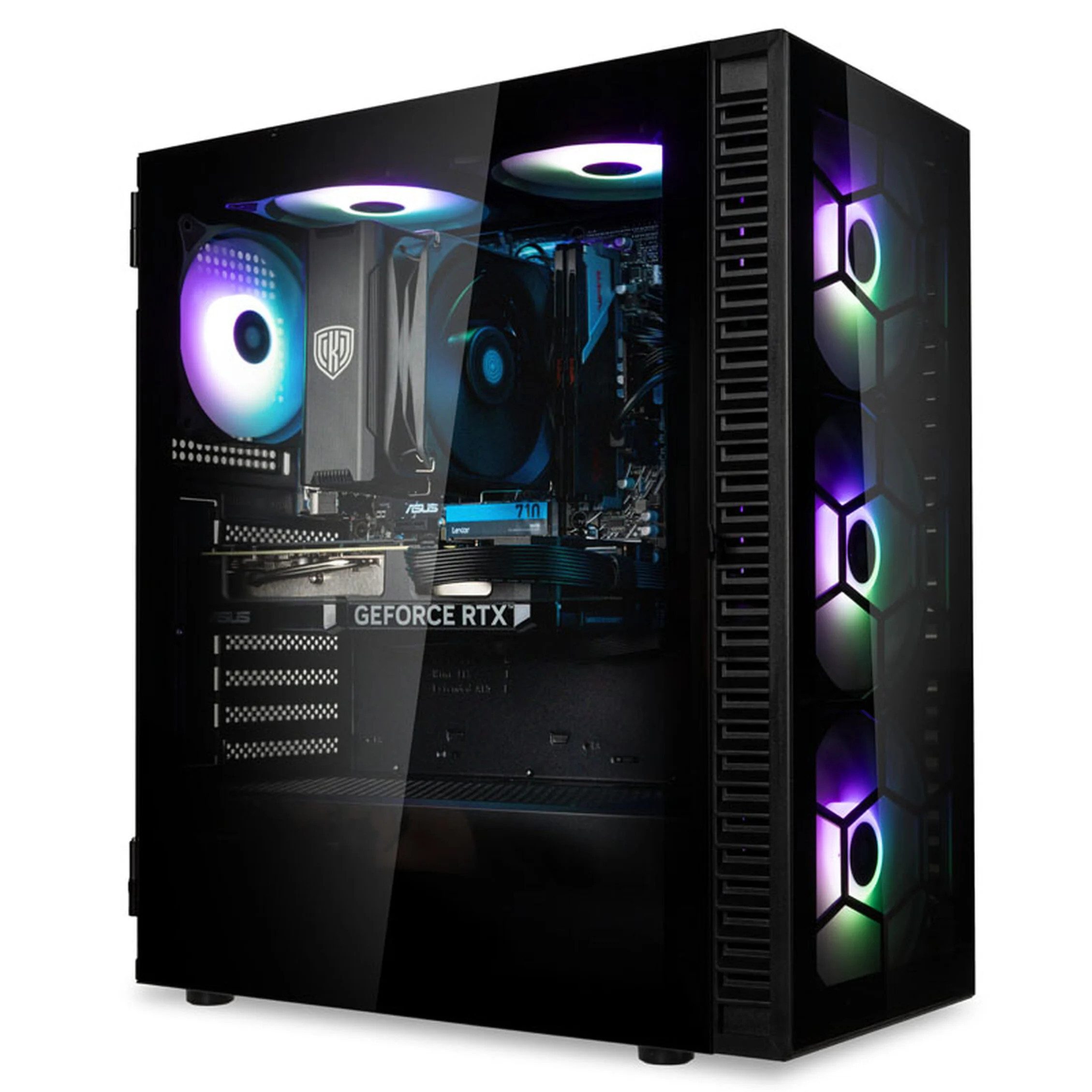Meinpc Intel I9 mit RTX 5070 Ti 16GB Gaming-PC (Intel Core i9 12900K, RTX 5070 Ti, 32 GB RAM, 1000 GB SSD, RGB Tower, Gaming, Gamer, RGB)