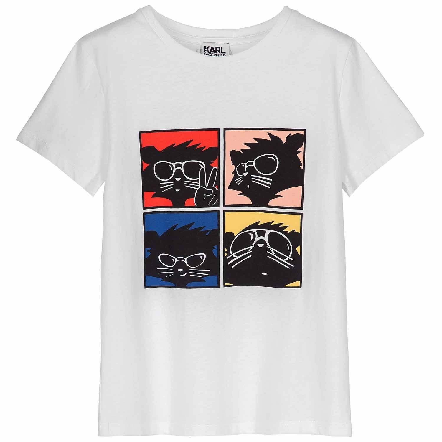 KARL LAGERFELD Print-Shirt KARL LAGERFELD Kids T-Shirt Chaupette