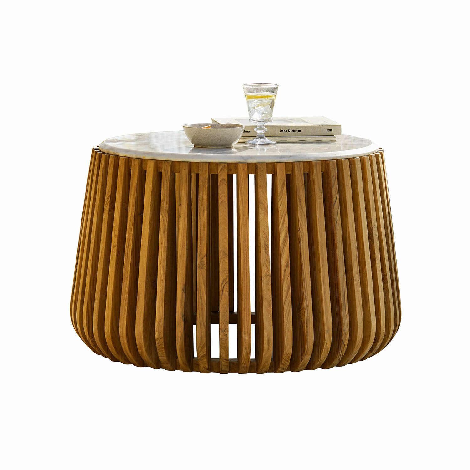 Mirabeau Gartentisch Couchtisch Urbeline braun/weiß