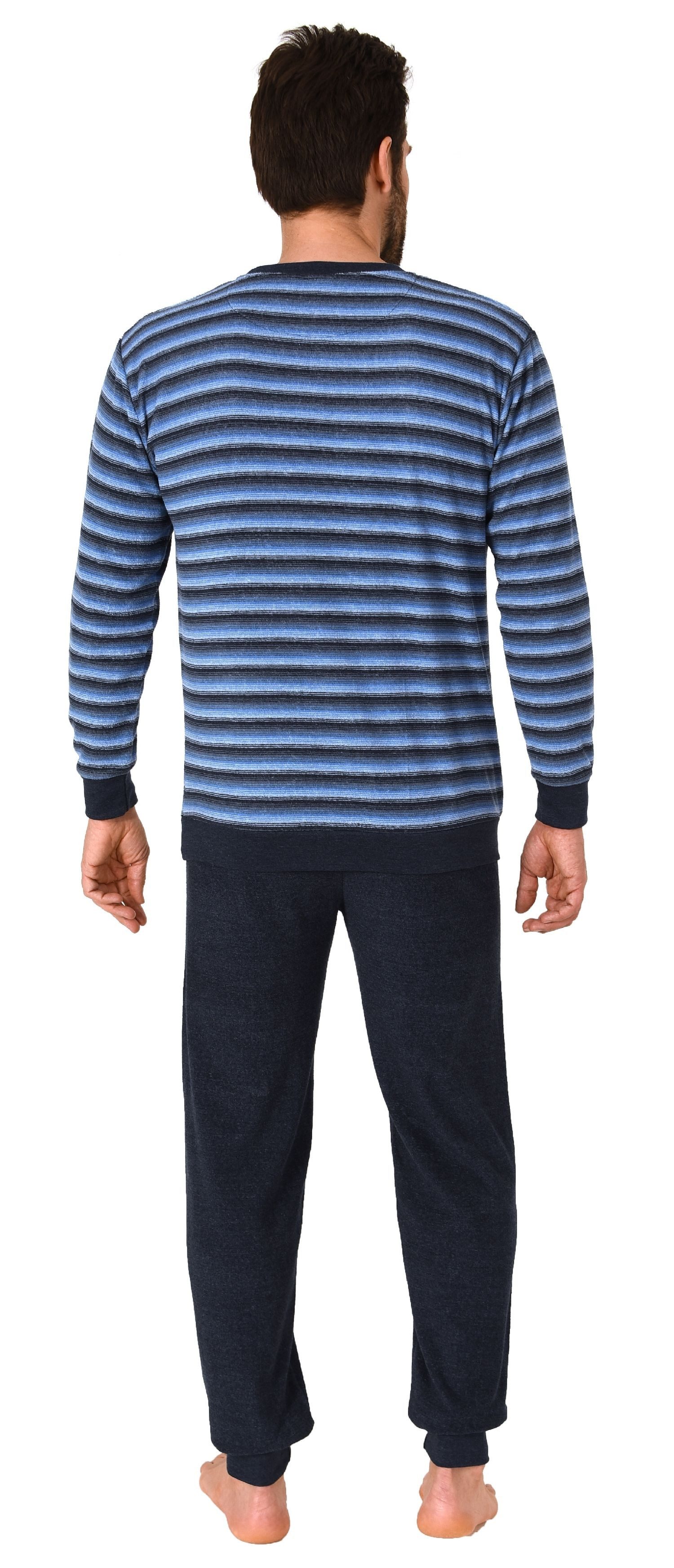 Trend by Normann Pyjama Herren Frottee Schlafanzug mit Bündchen - auch in Übergrößen – Bild 5 von 5