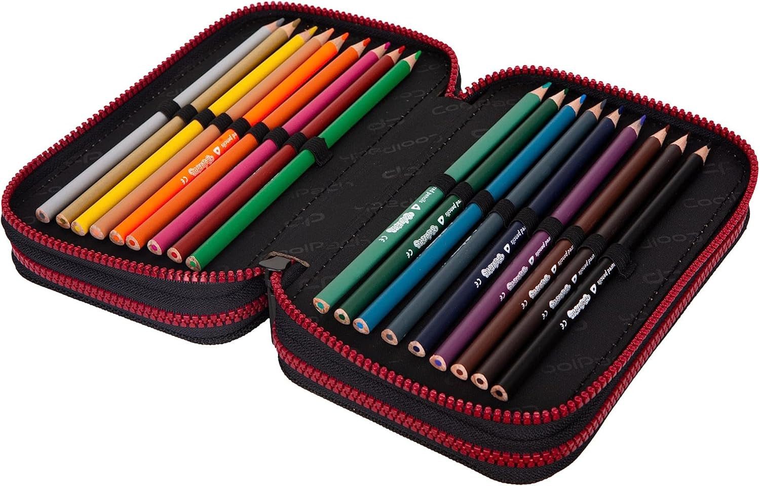 GOLDKIDS Federmäppchen 3-fache Federmappe Street Art Graffiti 46-teilig, (gefüllte Schüleretui Stifte und Pinsel, 1-tlg., inkl. Aufgabenheft Federbox Etui), Stiftetasche Schlamper-Etui Schul-Etui