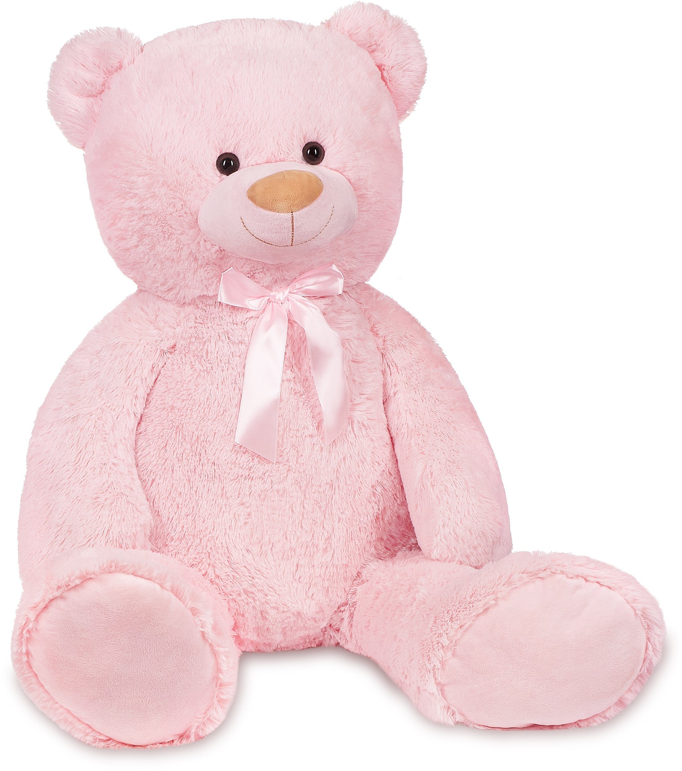 Kuscheltier XXL Teddybär mit Schleife