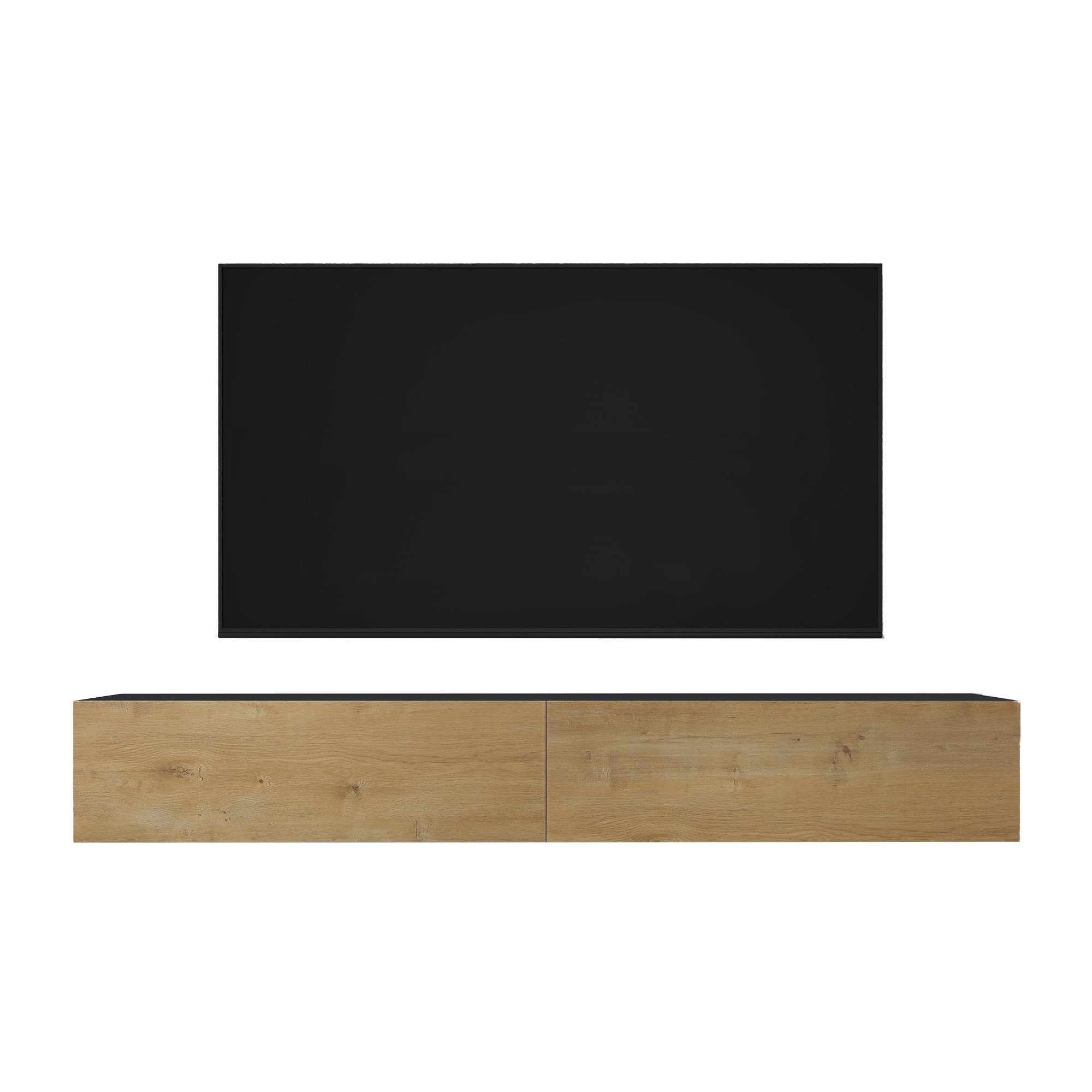doporro TV-Board TV-schrank Fernsehschrank Low-Board TV-Tisch Wand-hängend F02