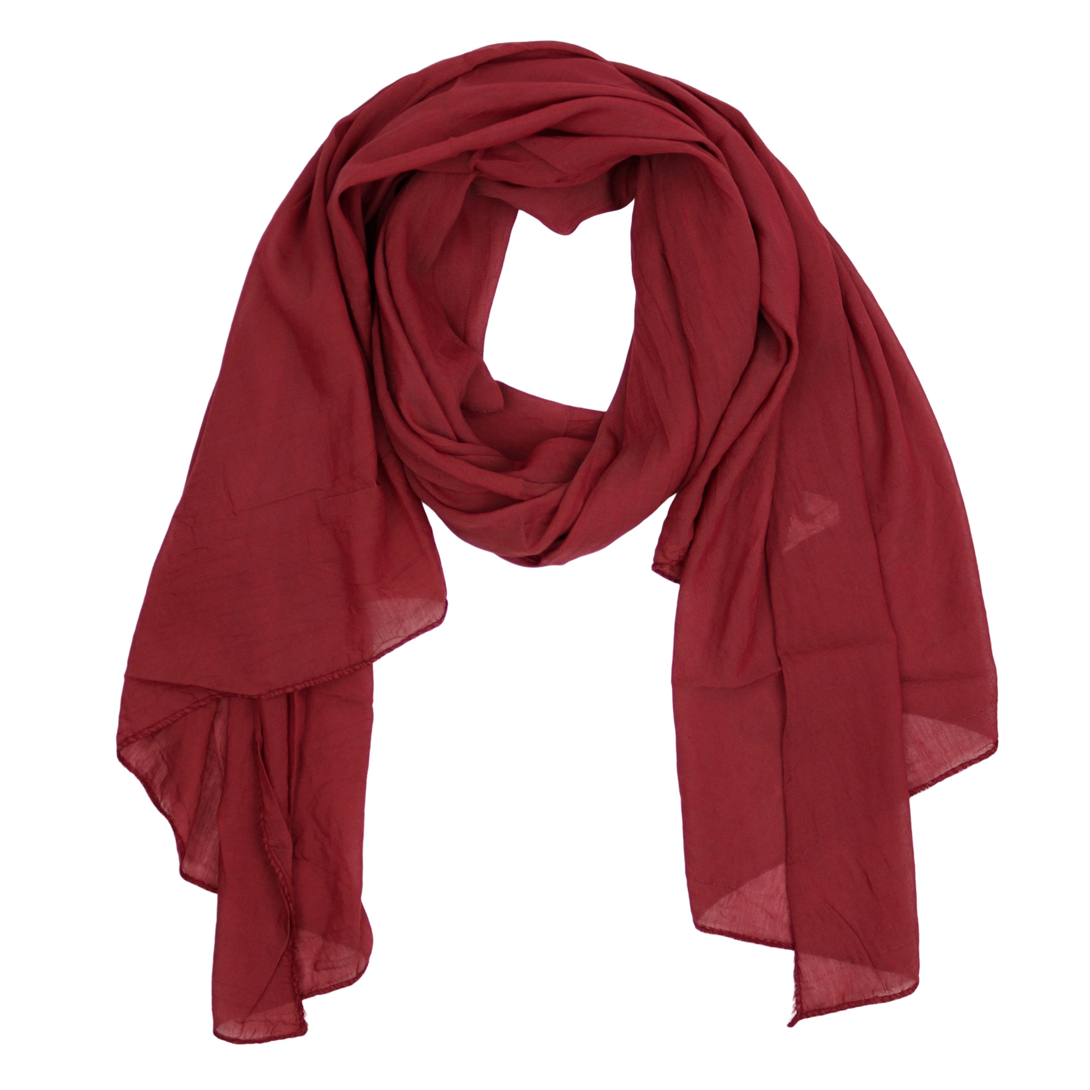 MIRROSI Modeschal Asymmetrischer Schal, Made in Italy 20% Seide 80% Baumwolle, (ca. 170x77cm, Leicht und bequem, Unifarbe), Damen Halstuch ideal für Frühling, Sommer und Herbst