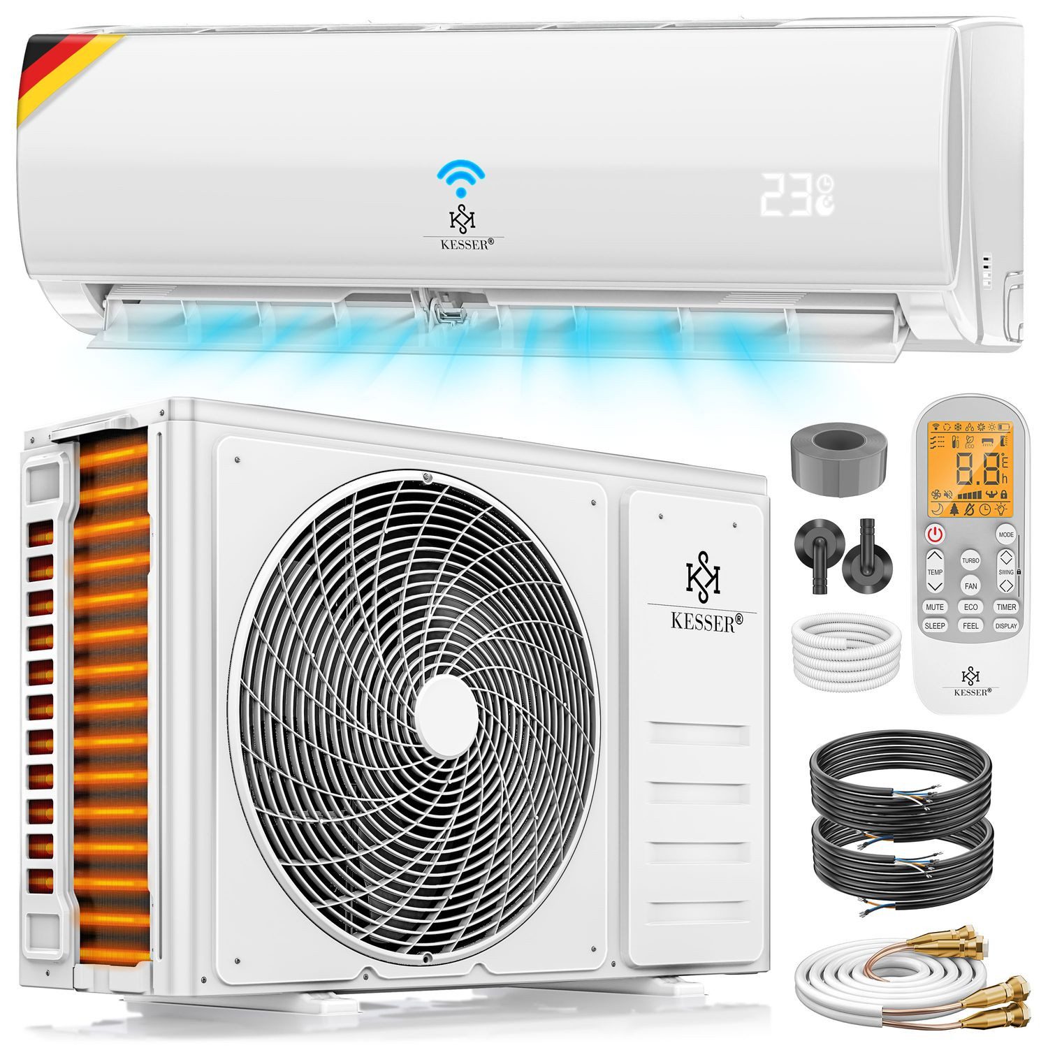 KESSER Split-Klimagerät Klimaanlage Set Split - günstig online kaufen