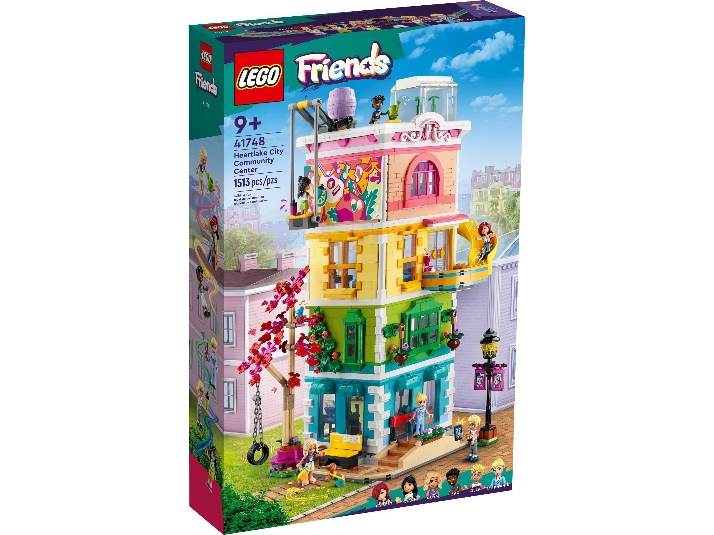 LEGO® LEGO® Friends 41748 Heartlake City Gemeinschaftszentrum Konstruktionsspielsteine, (1513 St)