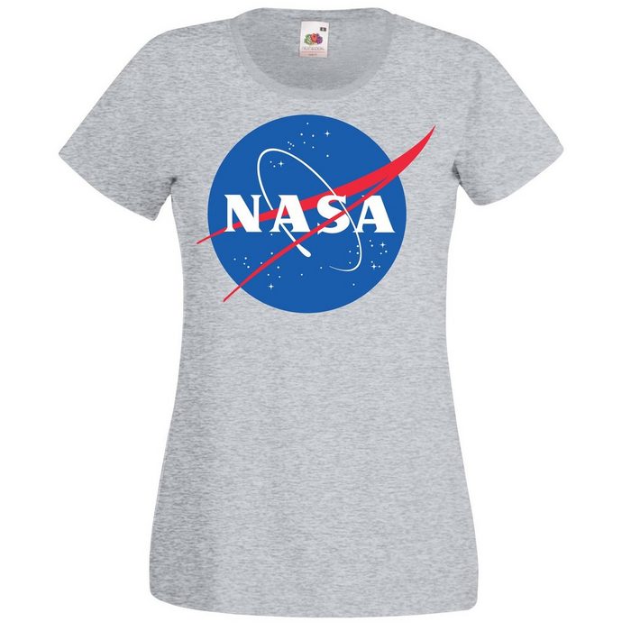 Youth Designz T-Shirt NASA Damen T-Shirt mit modernem NASA Logo Print