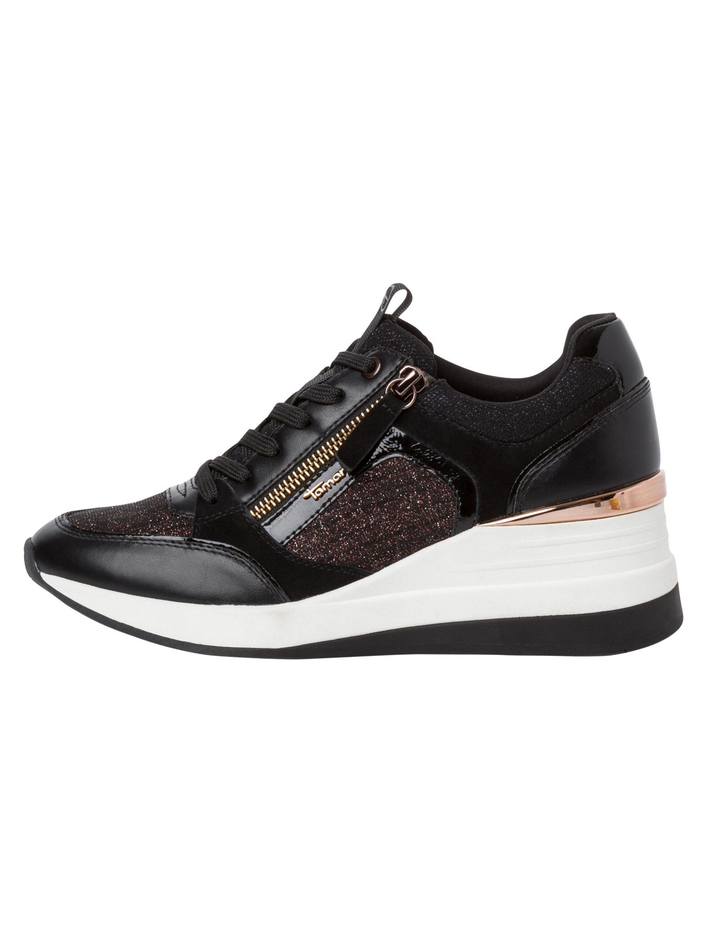 (1-tlg) Tamaris BLACK/COPPER Sneaker (21203605)
