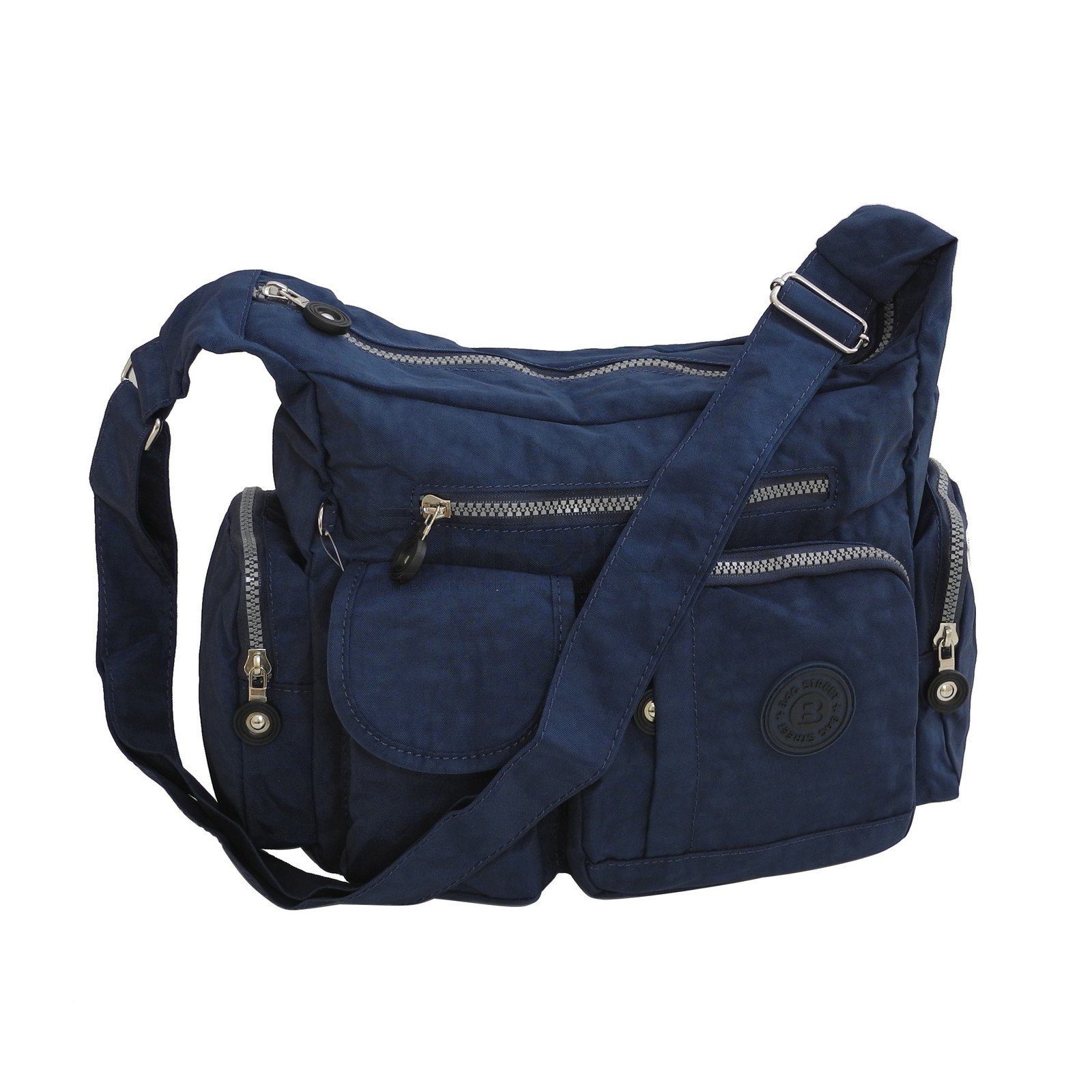 BAG STREET Umhängetasche Bag Street - Crossbody Bag Stofftasche Umhängetasche Auswahl Navy