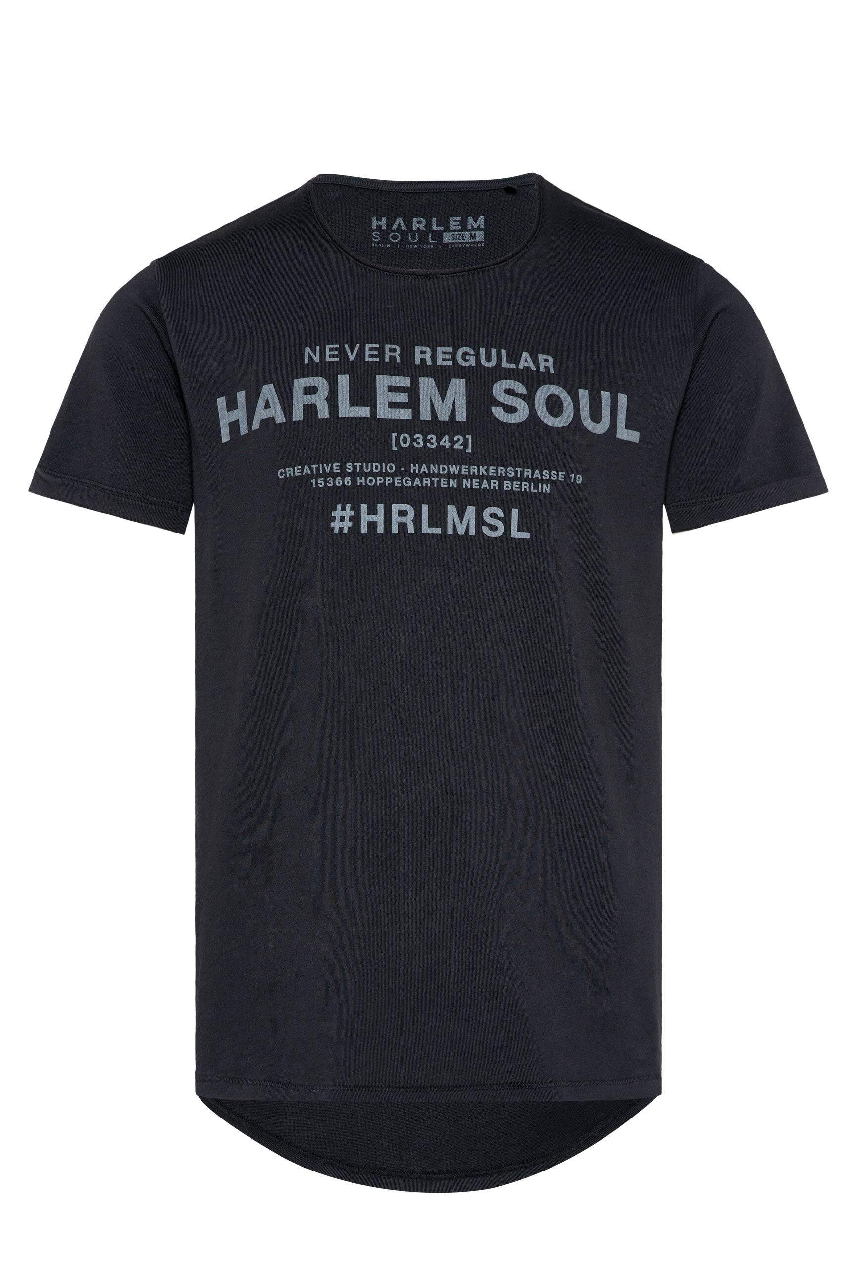 Harlem Rundhalsshirt Soul Turn-up-Ärmeln mit fixierten