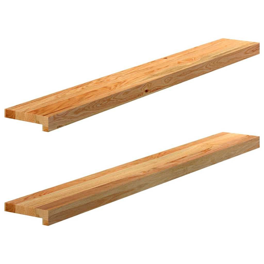 vidaXL Stufenmatte Fensterbänke 2 Stk. Hellbraun günstig online kaufen
