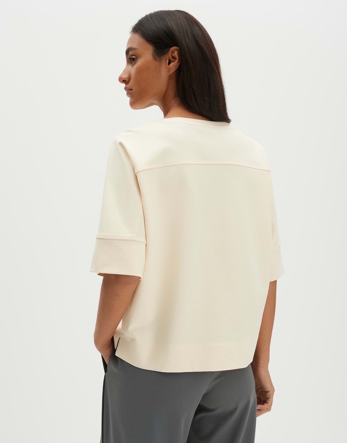 someday Sweatshirt URESAH Loose aus ECOVERO™ Viskosemix gerader Schnitt, leicht elastischer Stoff