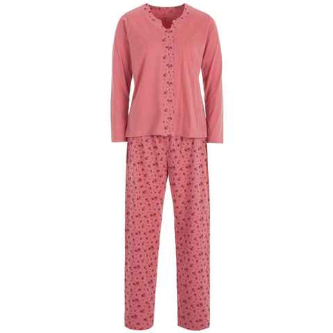 zeitlos Schlafanzug Pyjama Set Langarm - Borte Blüte