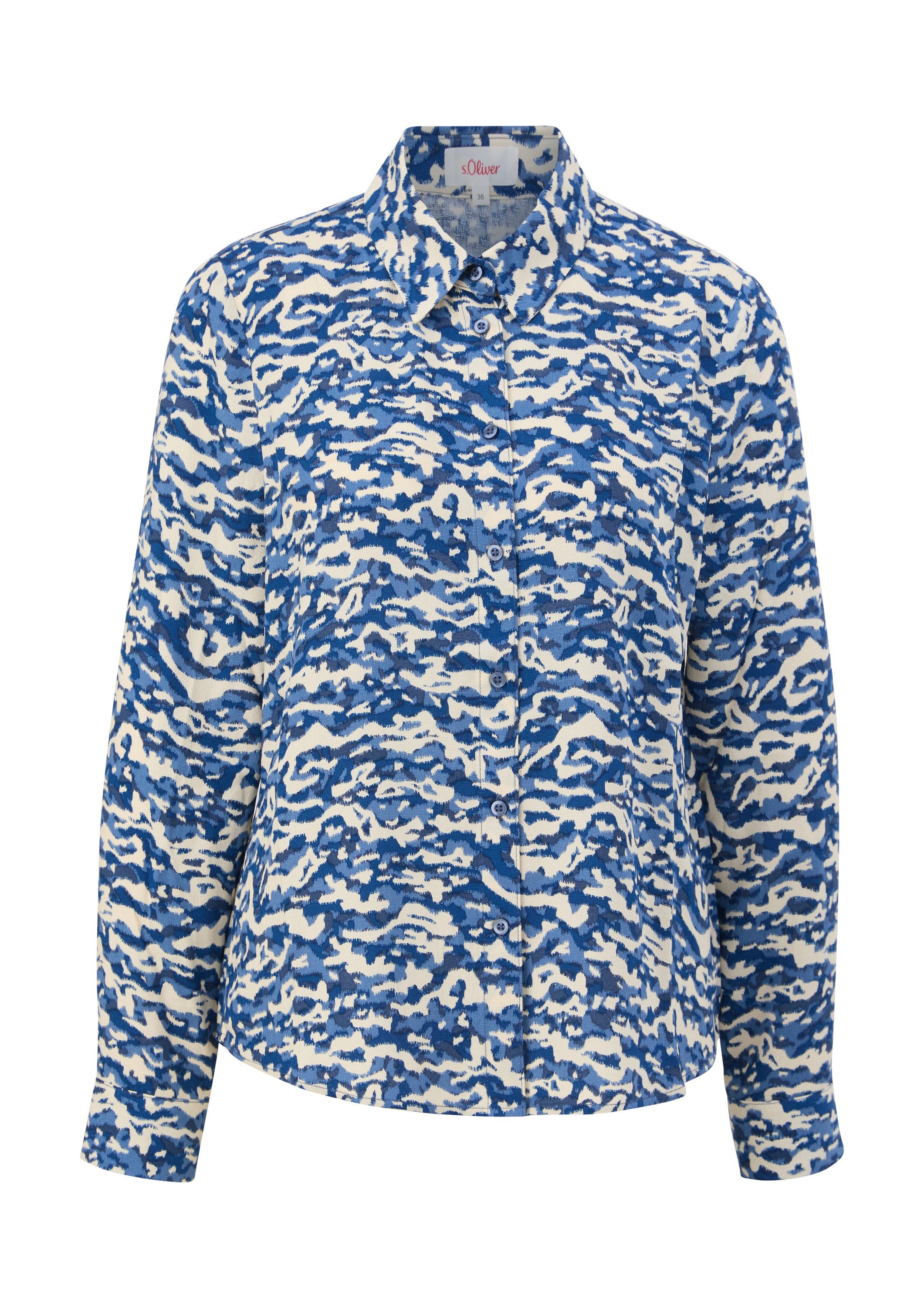 s.Oliver Langarmbluse Bluse Bluse aus Viskose günstig online kaufen
